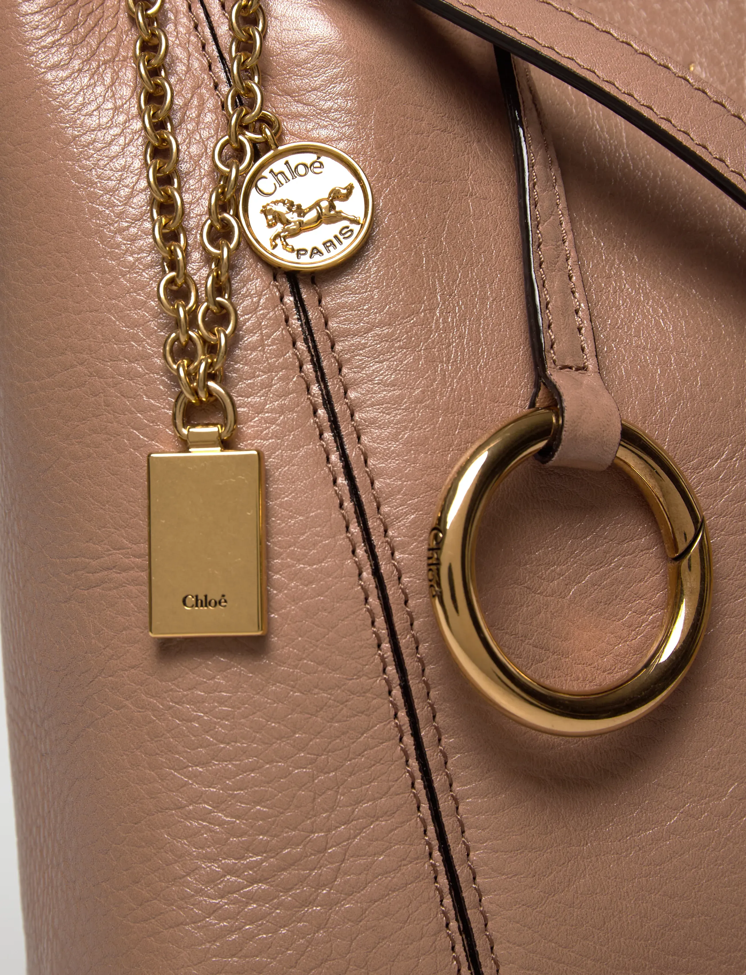 Chloé - Spin Tote Bag - tote bags - brown - 4