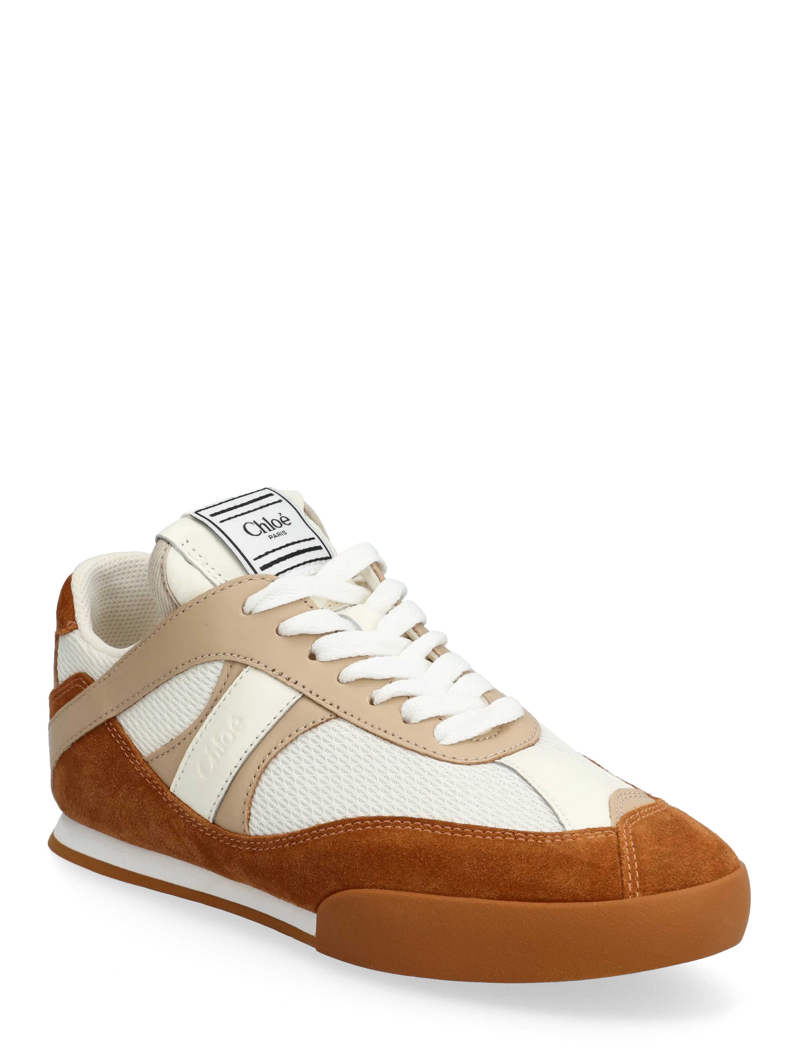 Chloé Kick Low-Top Sneakers, Kvinder, Lave Sneakers, Brun, Str: 39