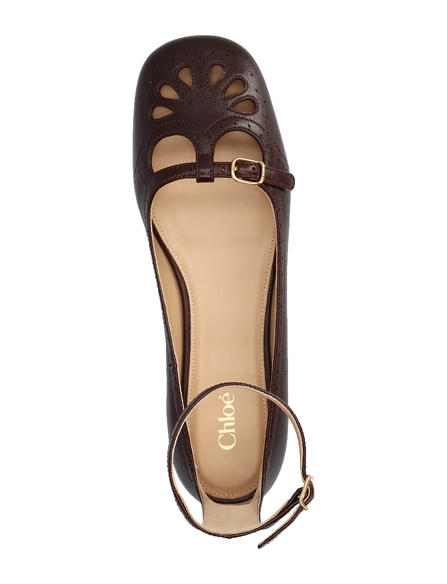 Chloé - Chloé Misty ballerina shoes - ballerinaer - brown - 3