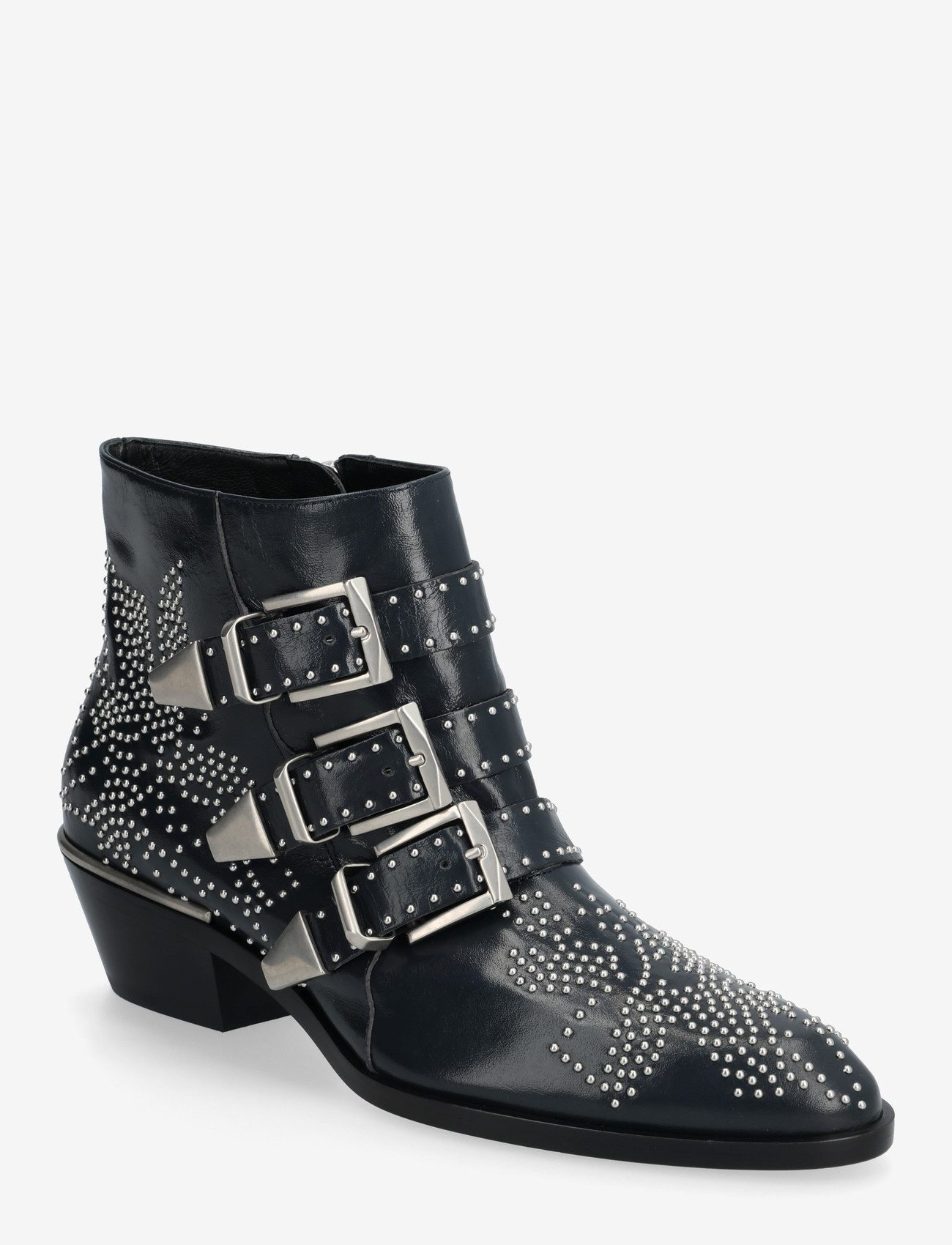 Chloé - Susanna studded ankle boot - heeled ankle boots - black - 0