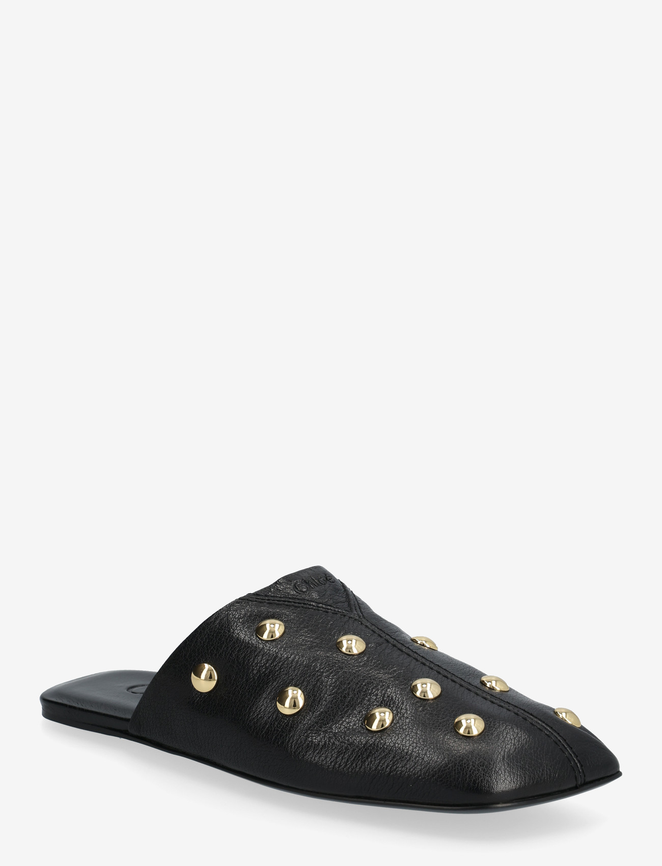 Chloé - Rita Studded Leather Mules - flade mules - black - 0