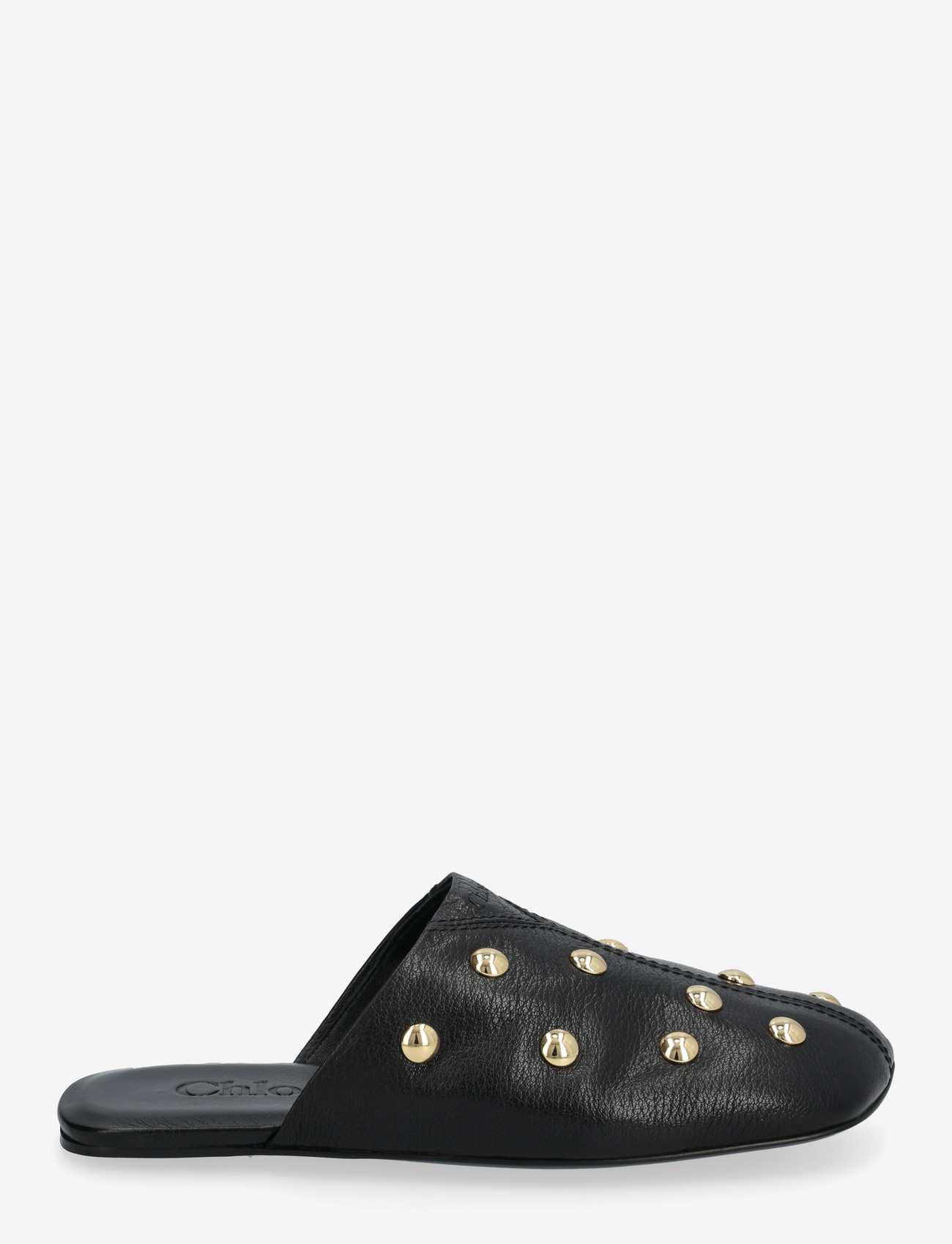 Chloé - Rita Studded Leather Mules - flade mules - black - 1