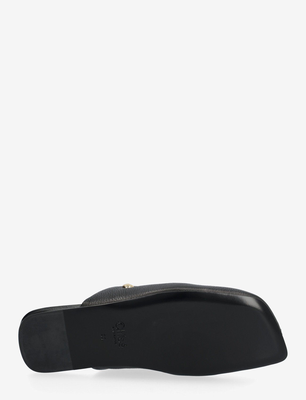 Chloé - Rita Studded Leather Mules - flade mules - black - 4