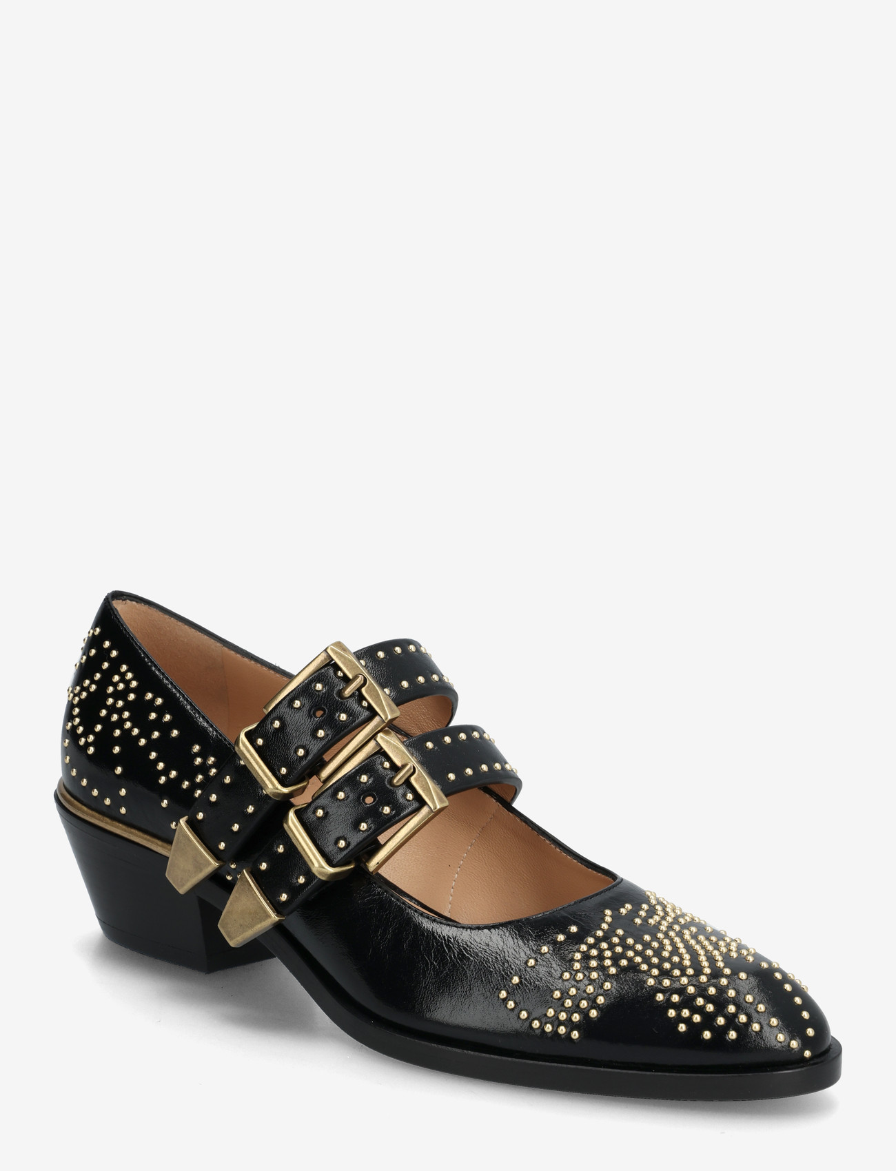 Chloé - Susanna 40 studded leather Mary Jane pumps - special occasions - black - 0