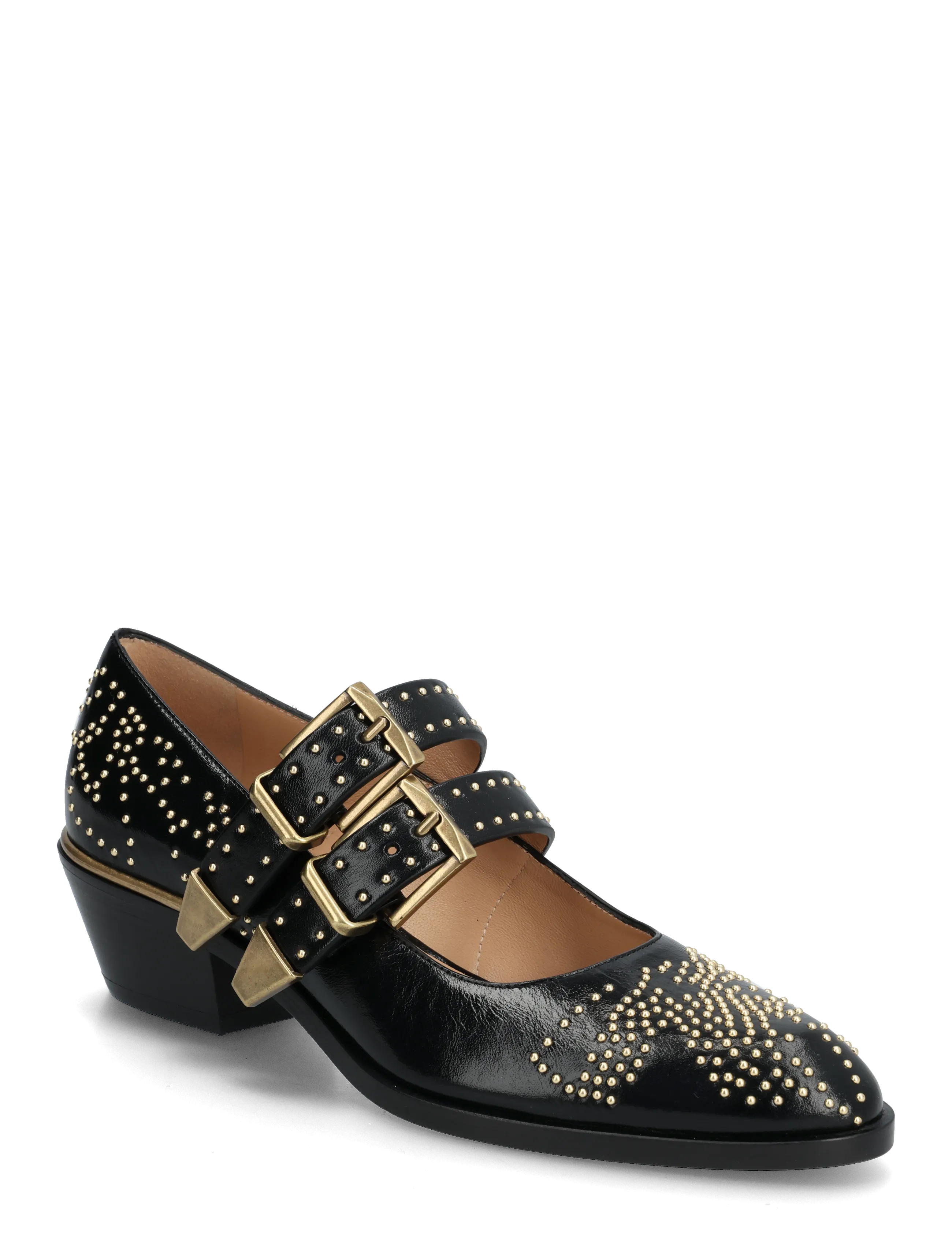 Chloé Susanna 40 studded leather Mary Jane pumps - Mary Jane -kengät - BLACK / black