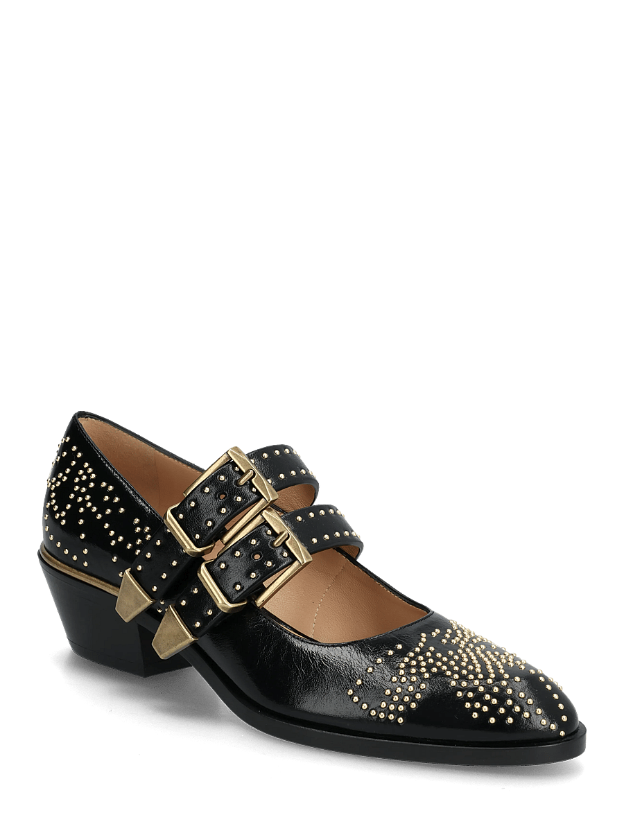 Chloé - Susanna 40 studded leather Mary Jane pumps - special occasions - black - 0