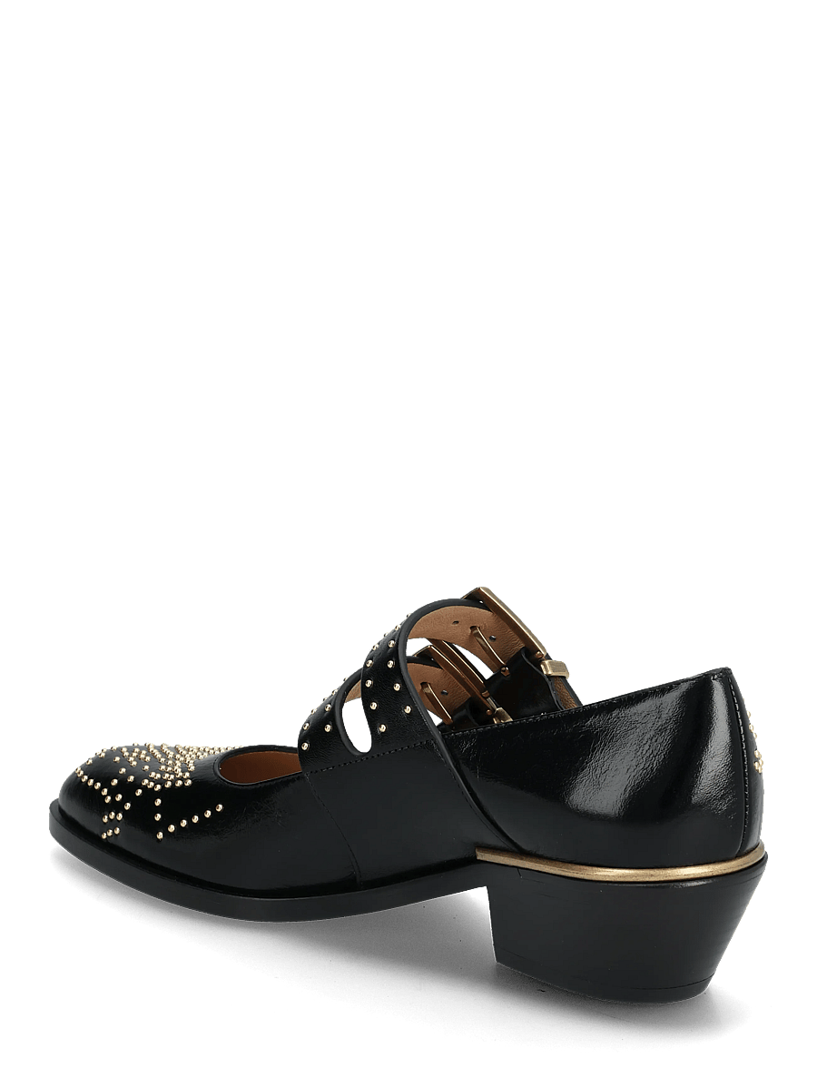 Chloé - Susanna 40 studded leather Mary Jane pumps - special occasions - black - 2