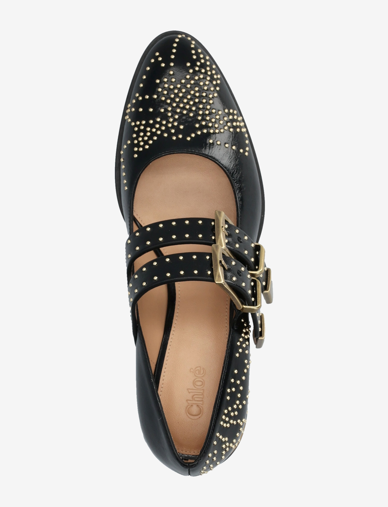 Chloé - Susanna 40 studded leather Mary Jane pumps - special occasions - black - 3
