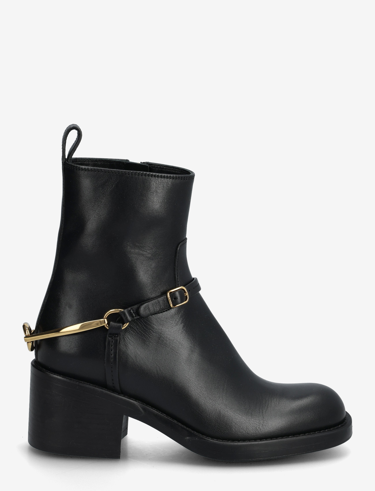 Chloé - Dakota Harness Strap Leather Ankle boots - botki na obcasie - black - 1
