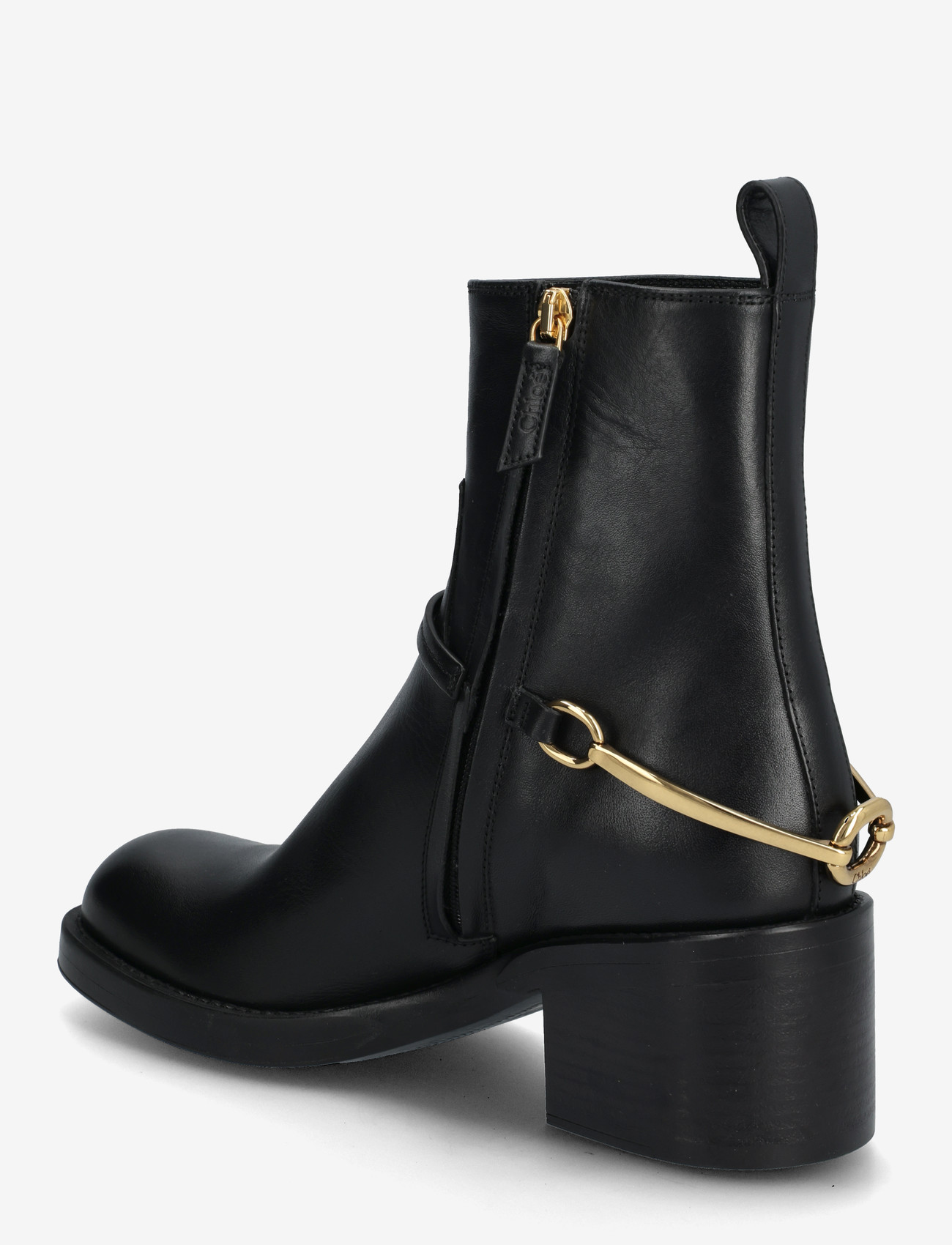 Chloé - Dakota Harness Strap Leather Ankle boots - botki na obcasie - black - 2