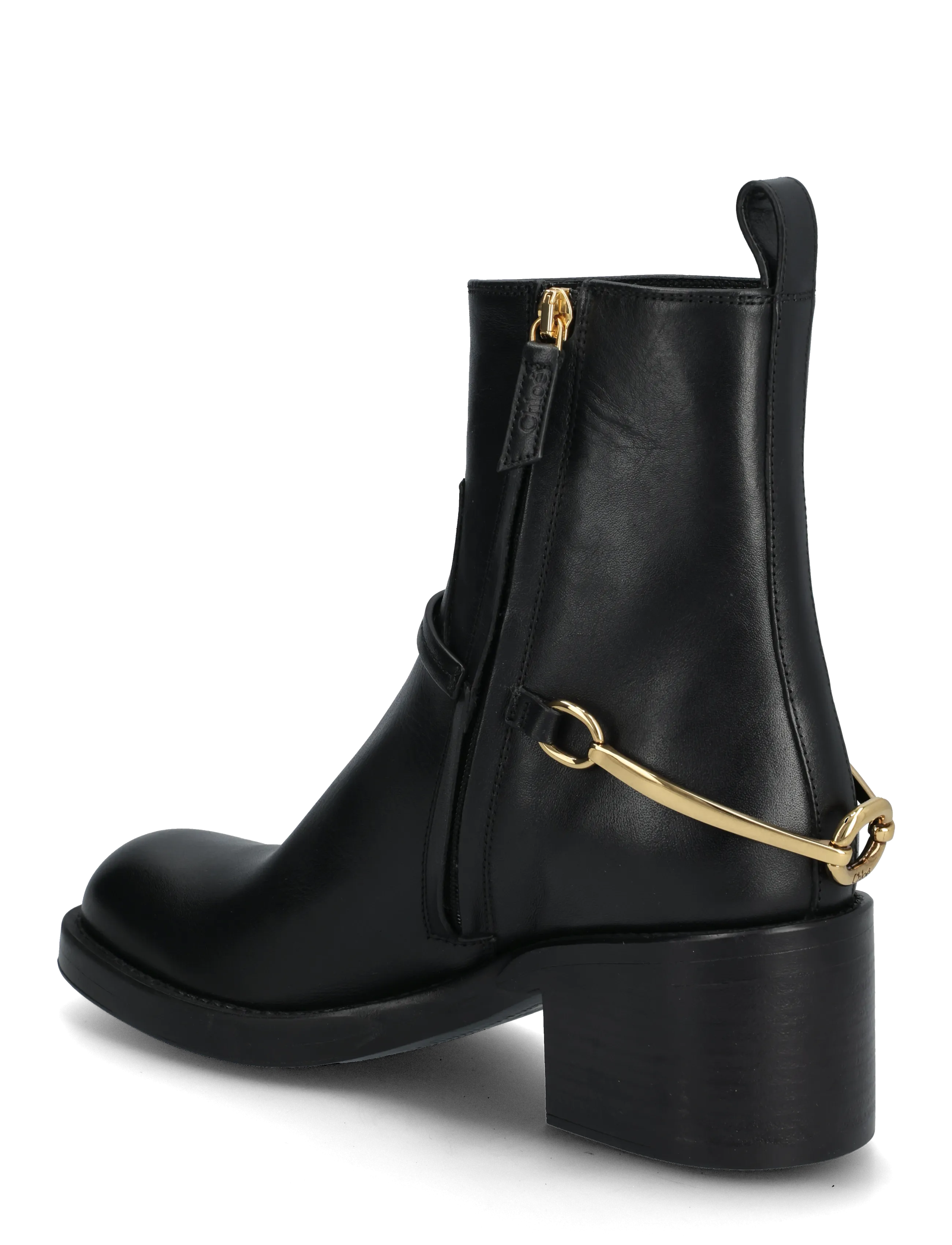 Chloé - Dakota Harness Strap Leather Ankle boots - støvletter - black - 2