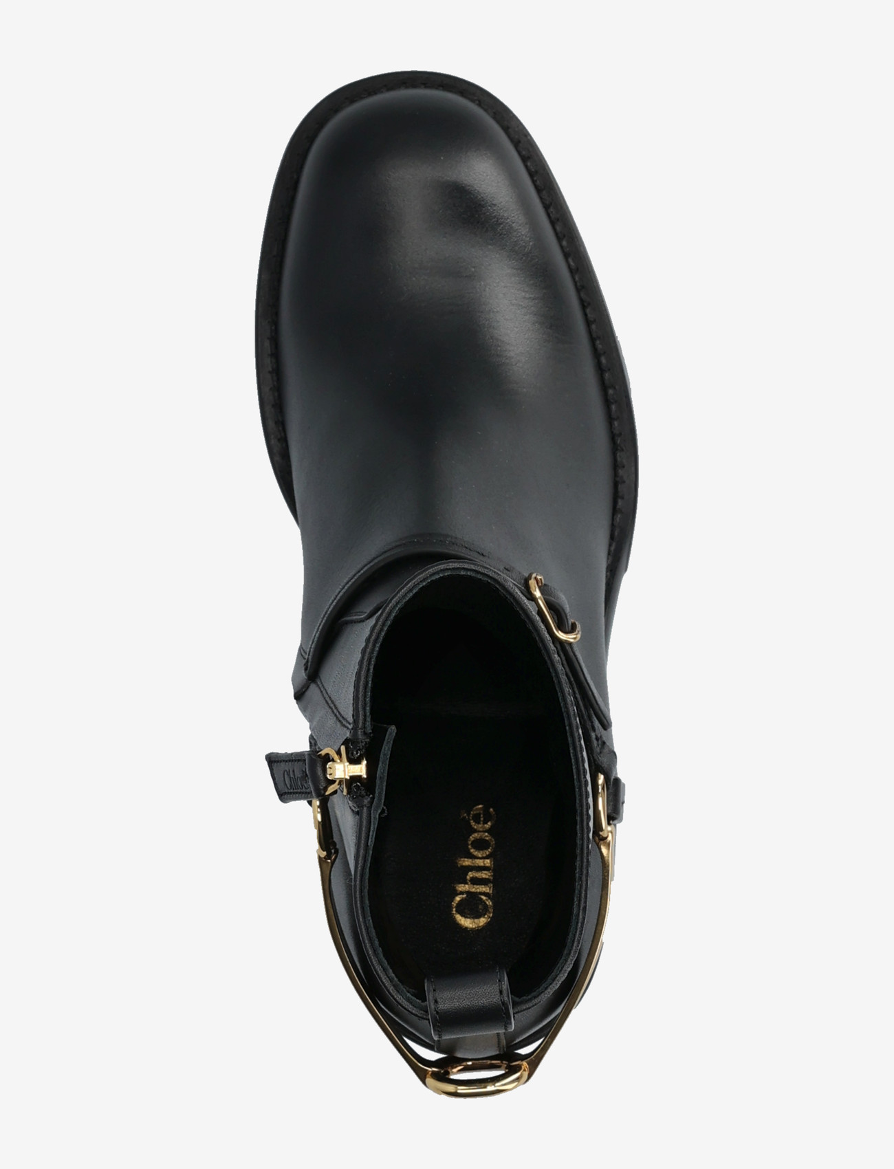 Chloé - Dakota Harness Strap Leather Ankle boots - botki na obcasie - black - 3
