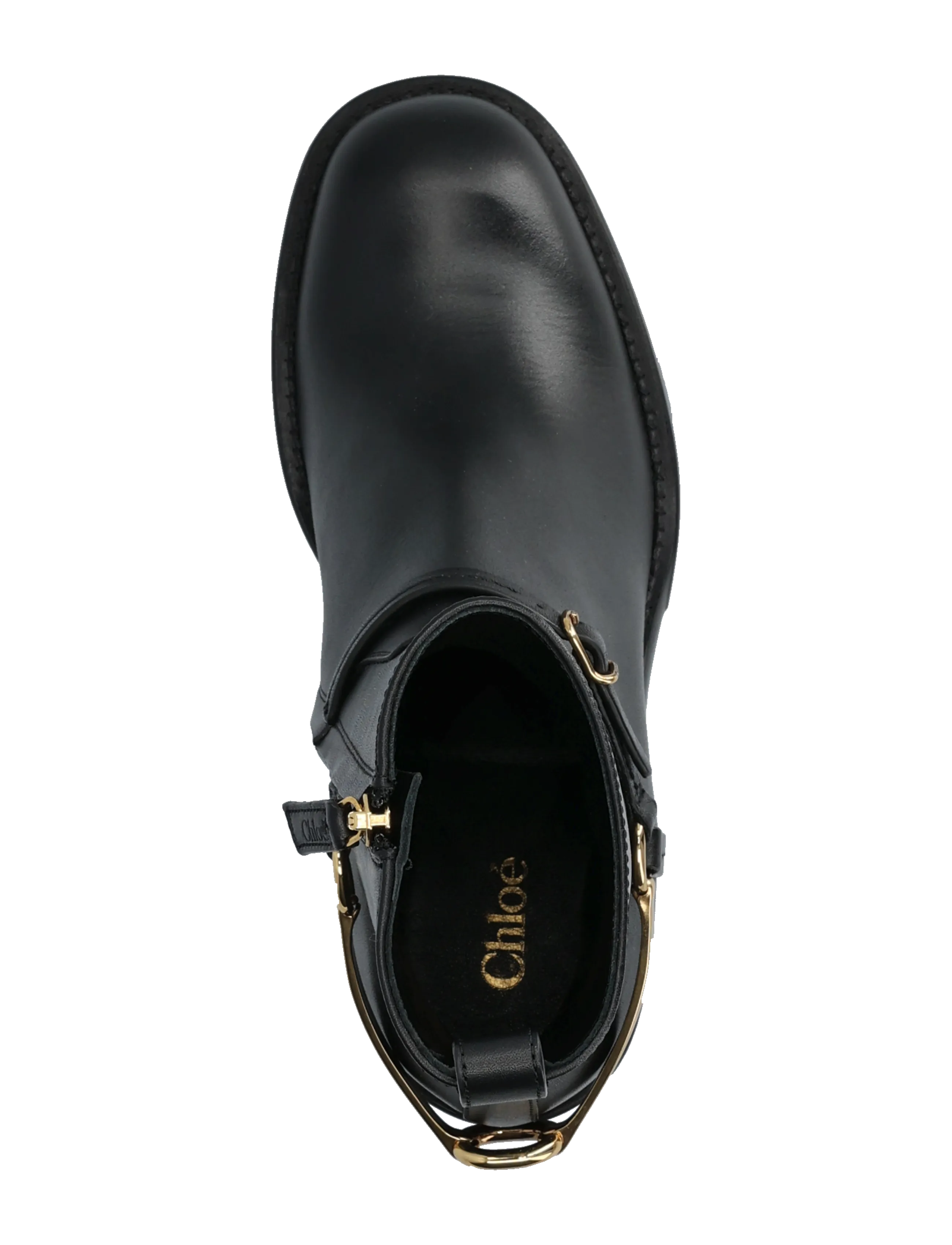 Chloé - Dakota Harness Strap Leather Ankle boots - støvletter - black - 3