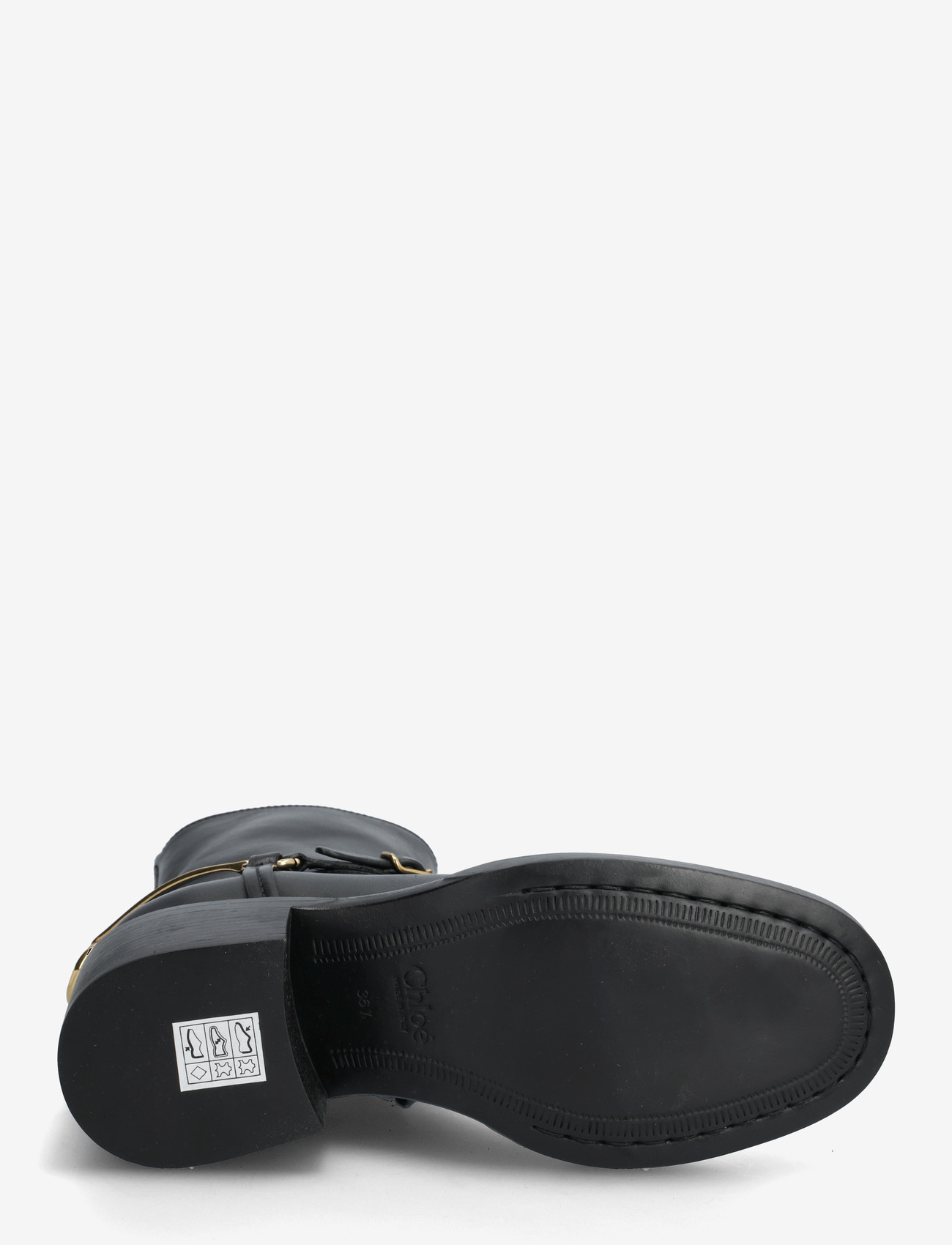 Chloé - Dakota Harness Strap Leather Ankle boots - botki na obcasie - black - 4