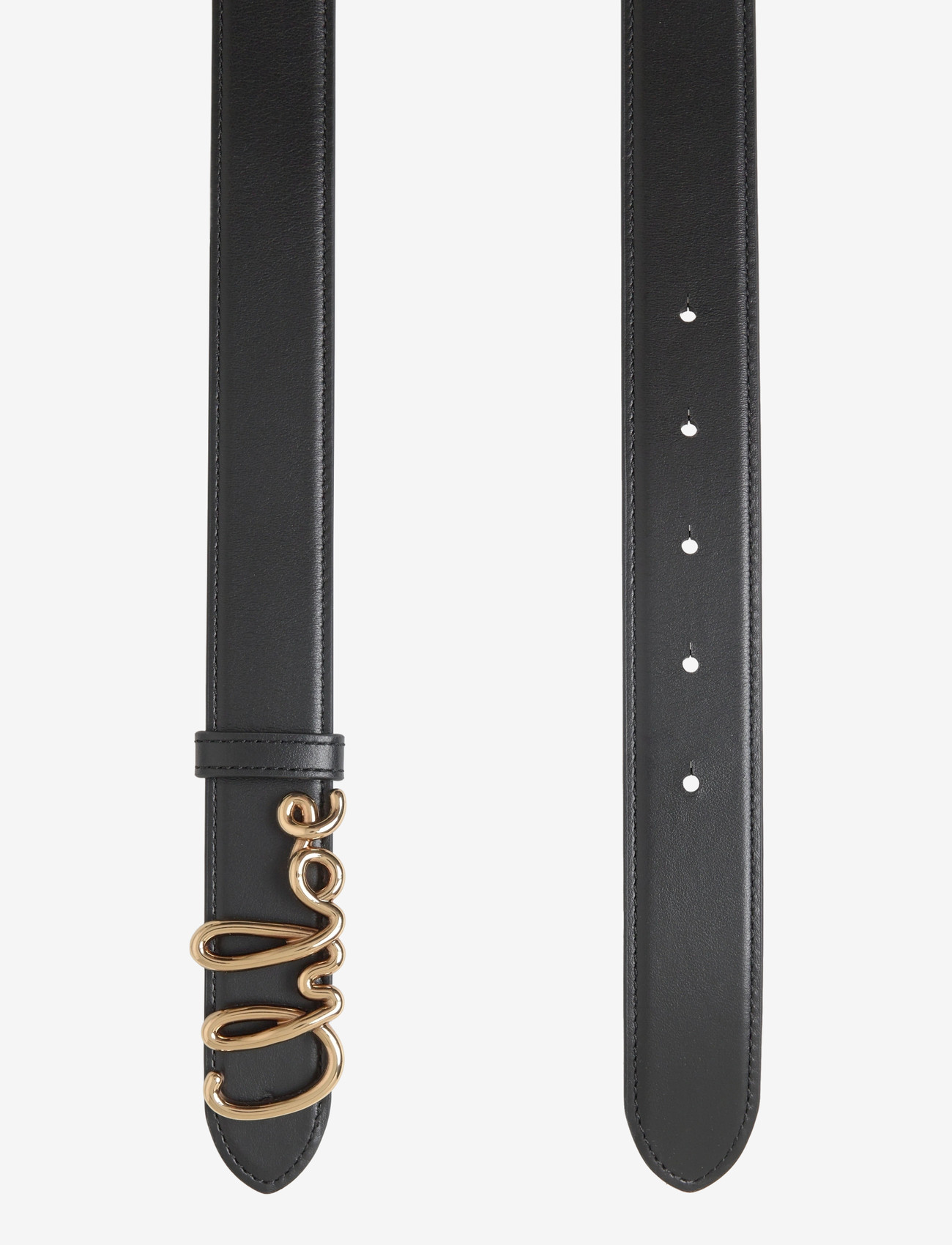 Chloé - Iconic Logo Leather Belt - läderskärp - black - 1