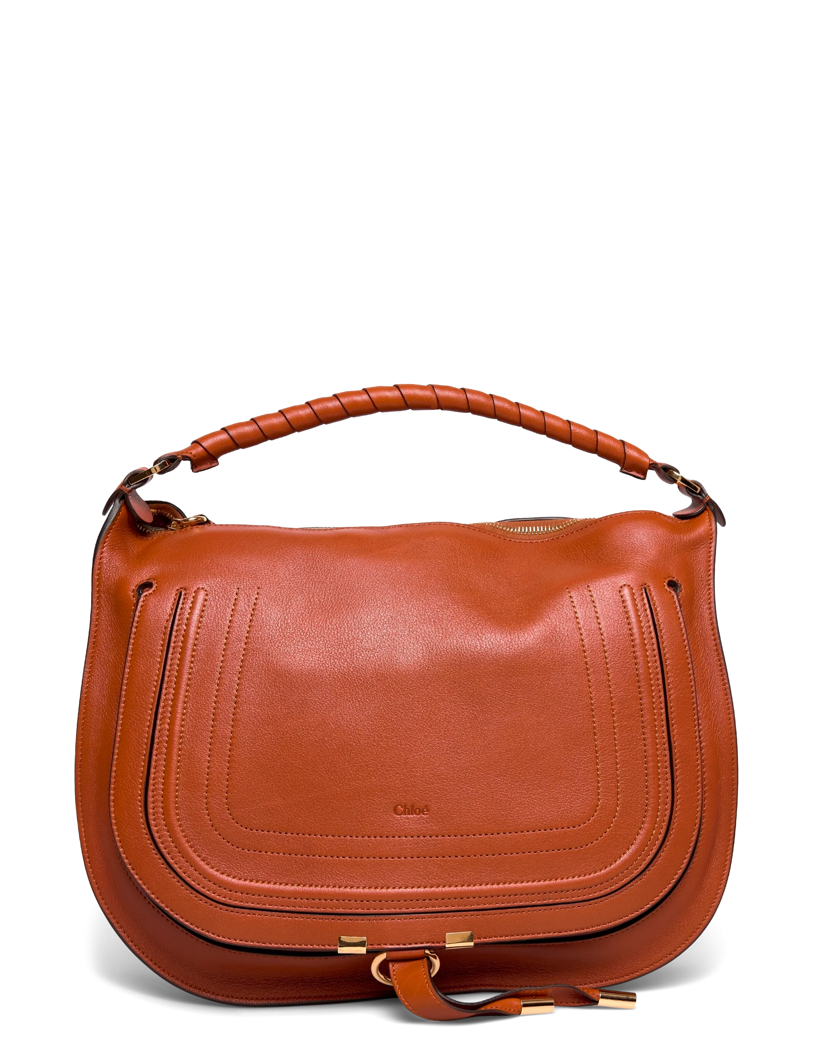 Chloé Marcie Shoulder Bag, Kvinder, Skuldertaske, Brun, Str: ONE SIZE