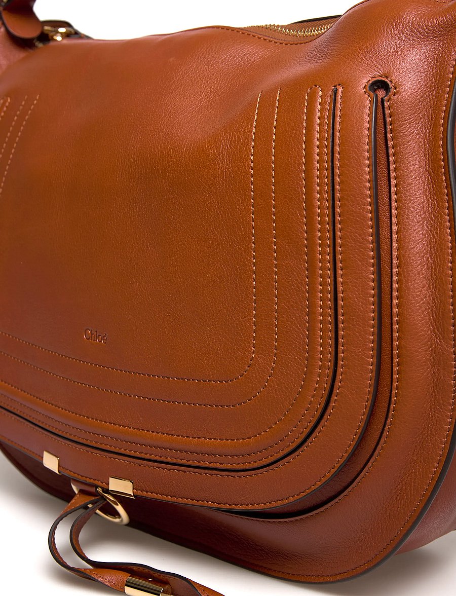 Chloé - Marcie Shoulder Bag - taschen - brown - 4
