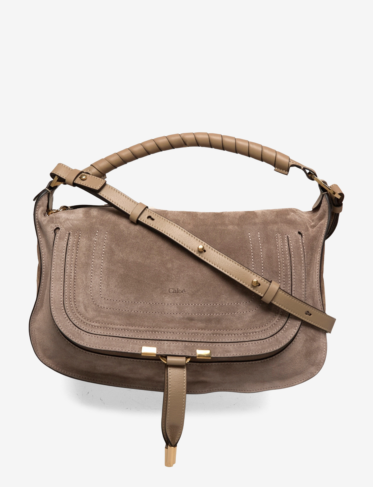 Chloé - Marcie Shoulder Bag - shoulder bags - brown - 0