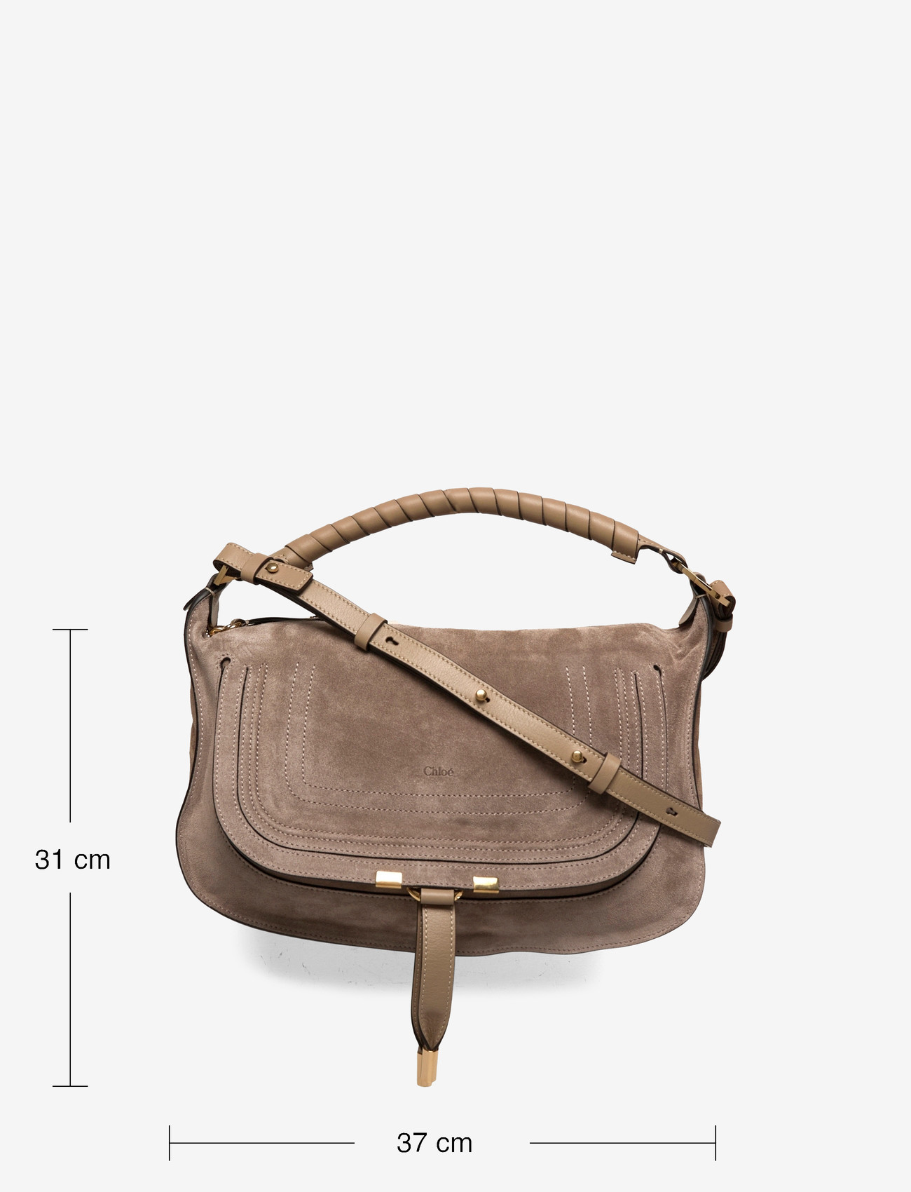 Chloé - Marcie Shoulder Bag - shoulder bags - brown - 3