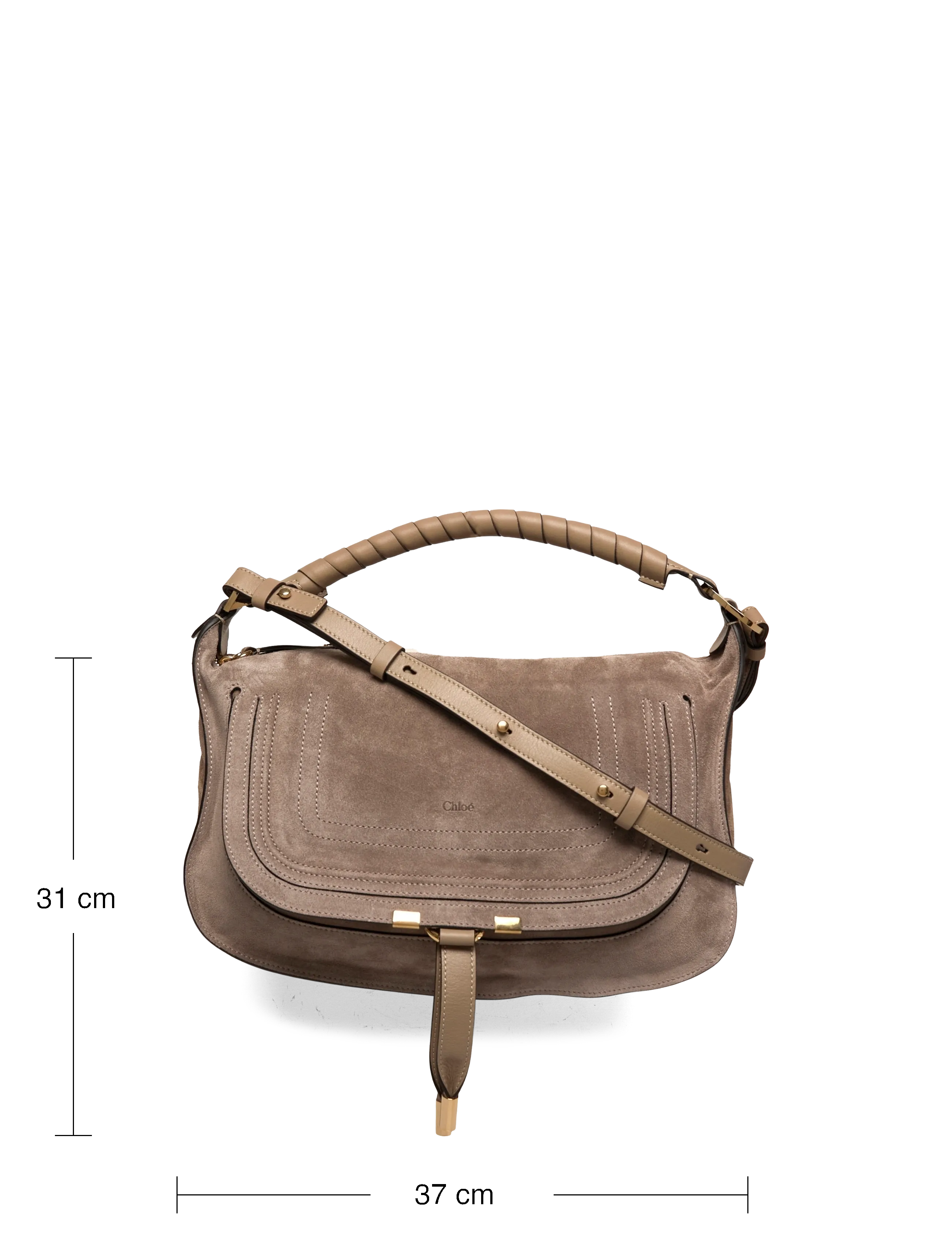 Chloé - Marcie Shoulder Bag - brown - 3