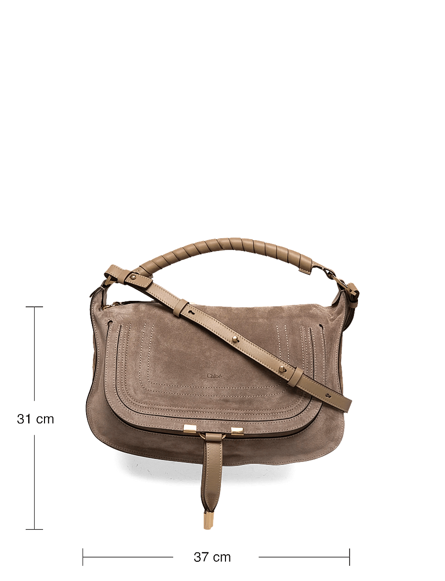 Chloé - Marcie Shoulder Bag - modetrends - brown - 3