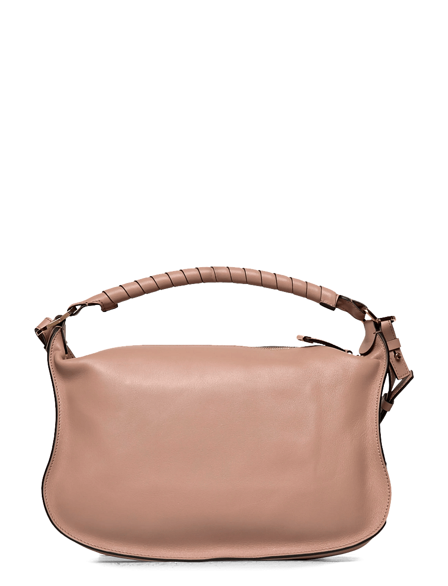 Chloé - Marcie Small leather shoulder bag - laukut - beige - 1