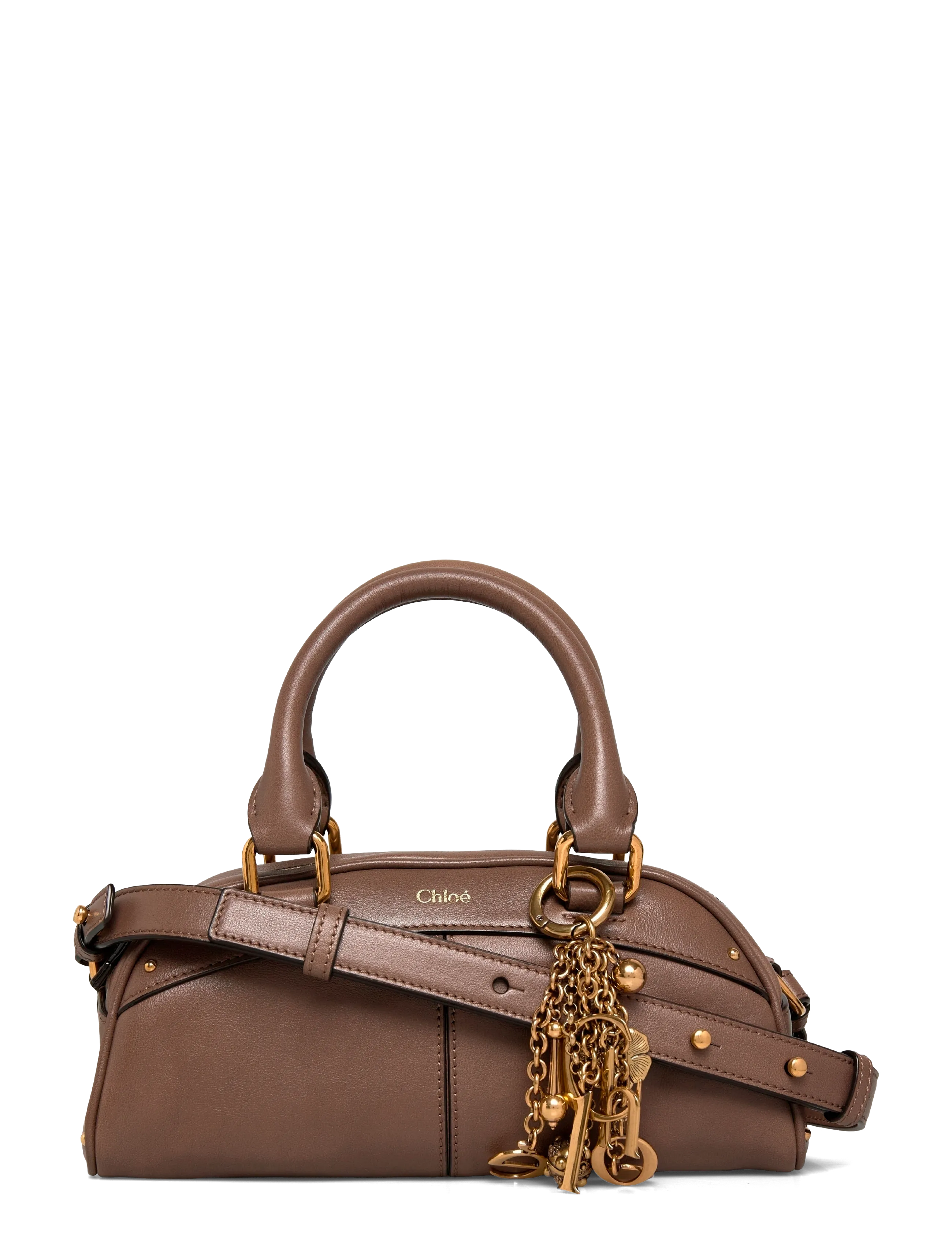 Chloé Bowling Leather Handle Bag - Håndtasker - BROWN / brown