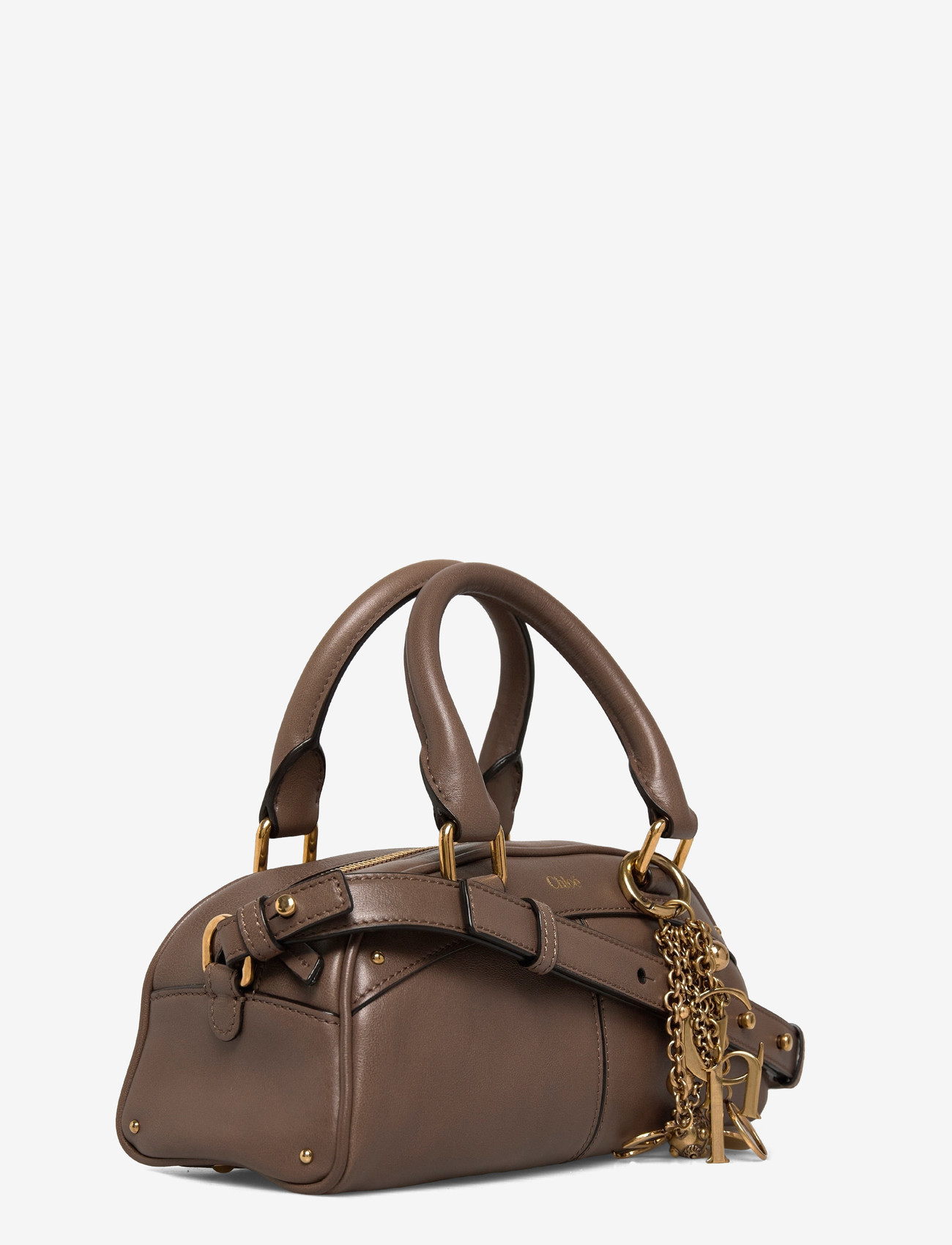 Chloé - Bowling Leather Handle Bag - top handle tasker - brown - 2