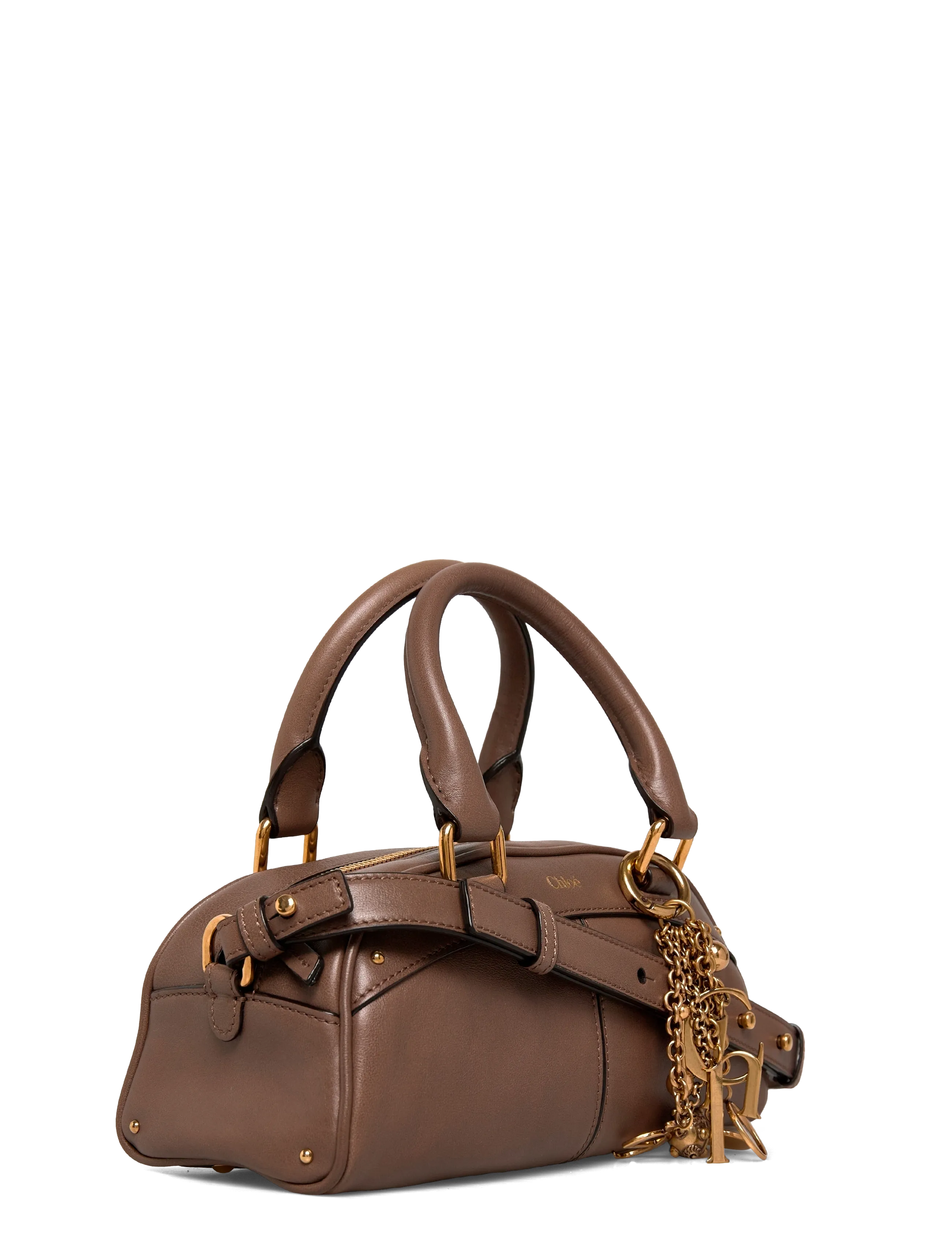 Chloé - Bowling Leather Handle Bag - fyrir sérstaka viðburði - brown - 2