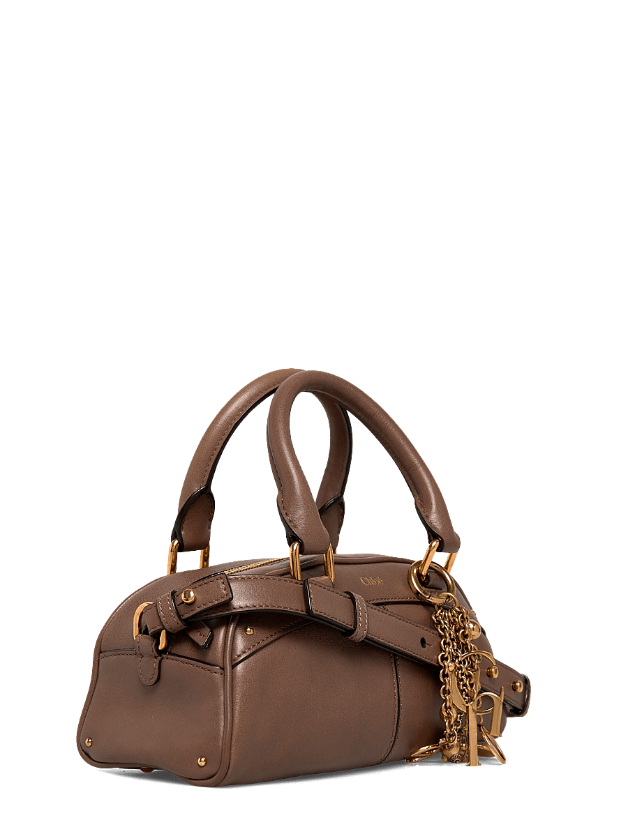 Chloé - Bowling Leather Handle Bag - erilised sündmused - brown - 2