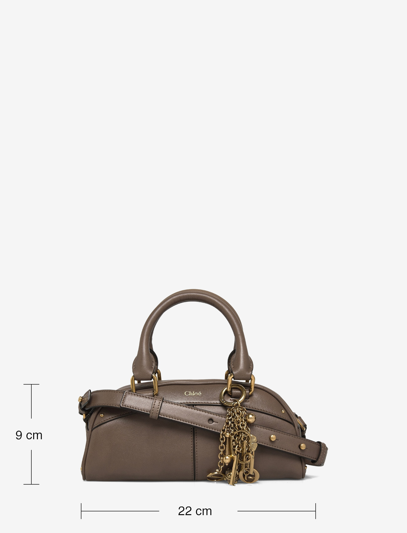 Chloé - Bowling Leather Handle Bag - top handle tasker - brown - 3