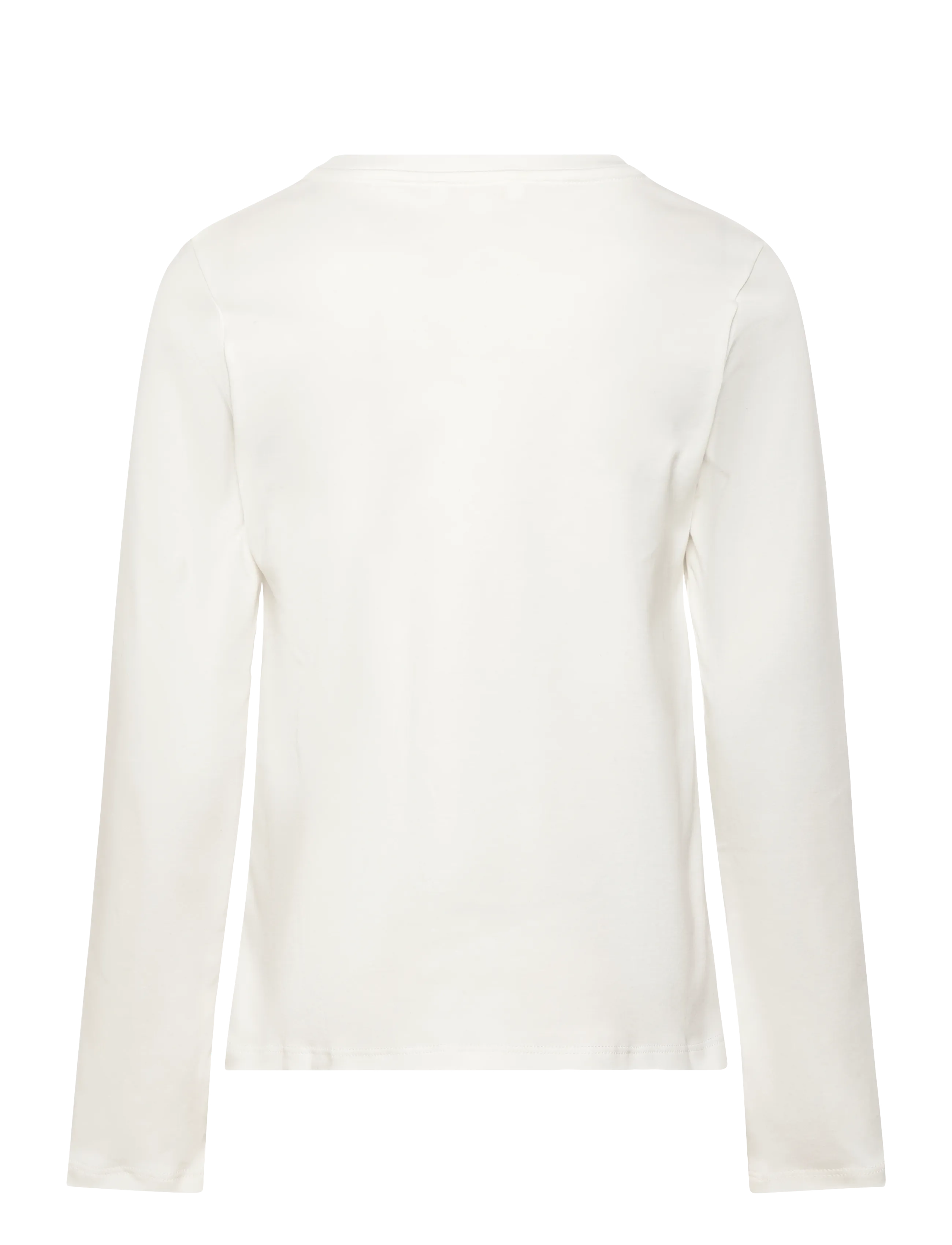 Chloé - Girls Ivory Logo Long Sleeve Top - langærmede t-shirts - white - 1