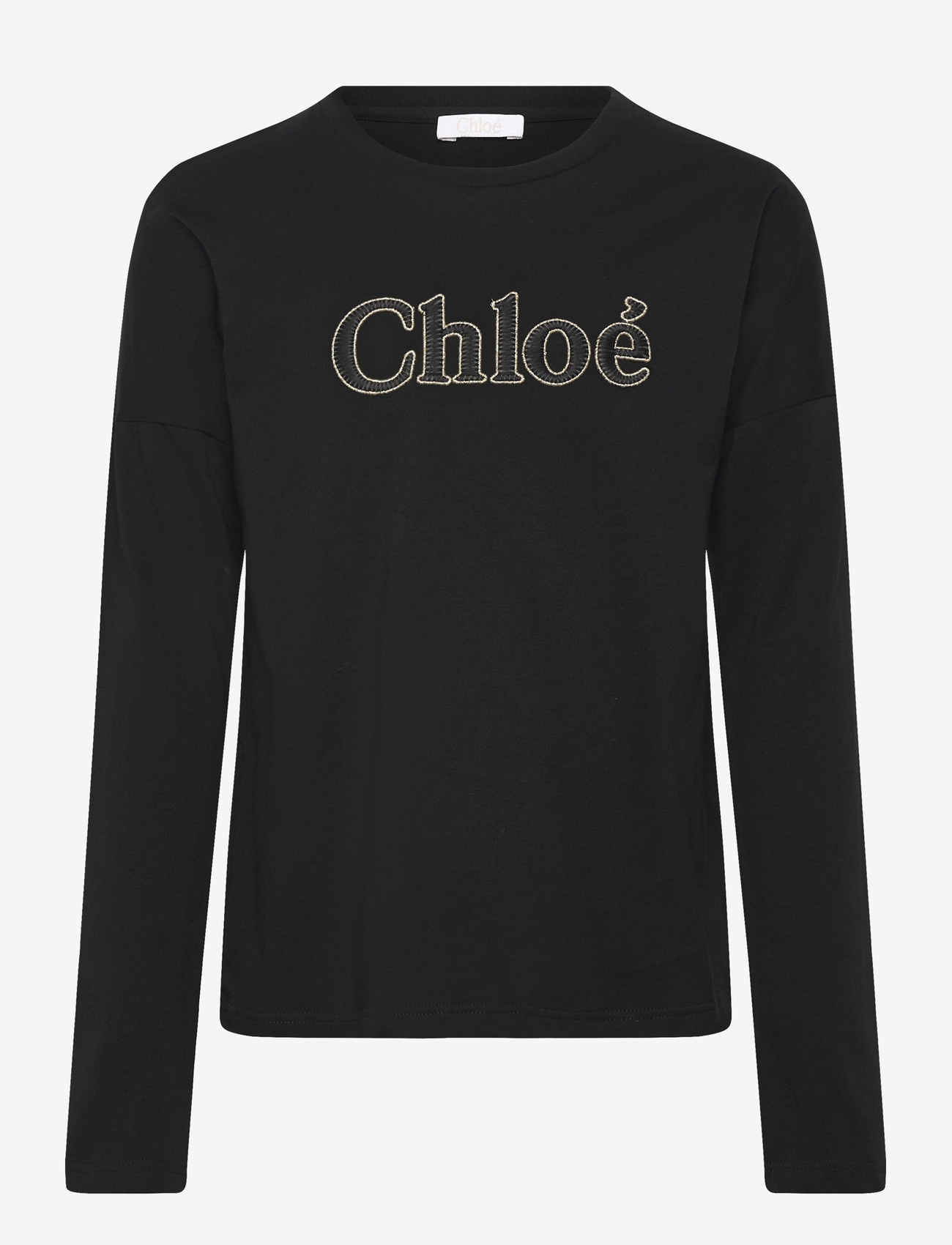 Chloé - Black Long Sleeve Top - long-sleeved t-shirts - black - 0