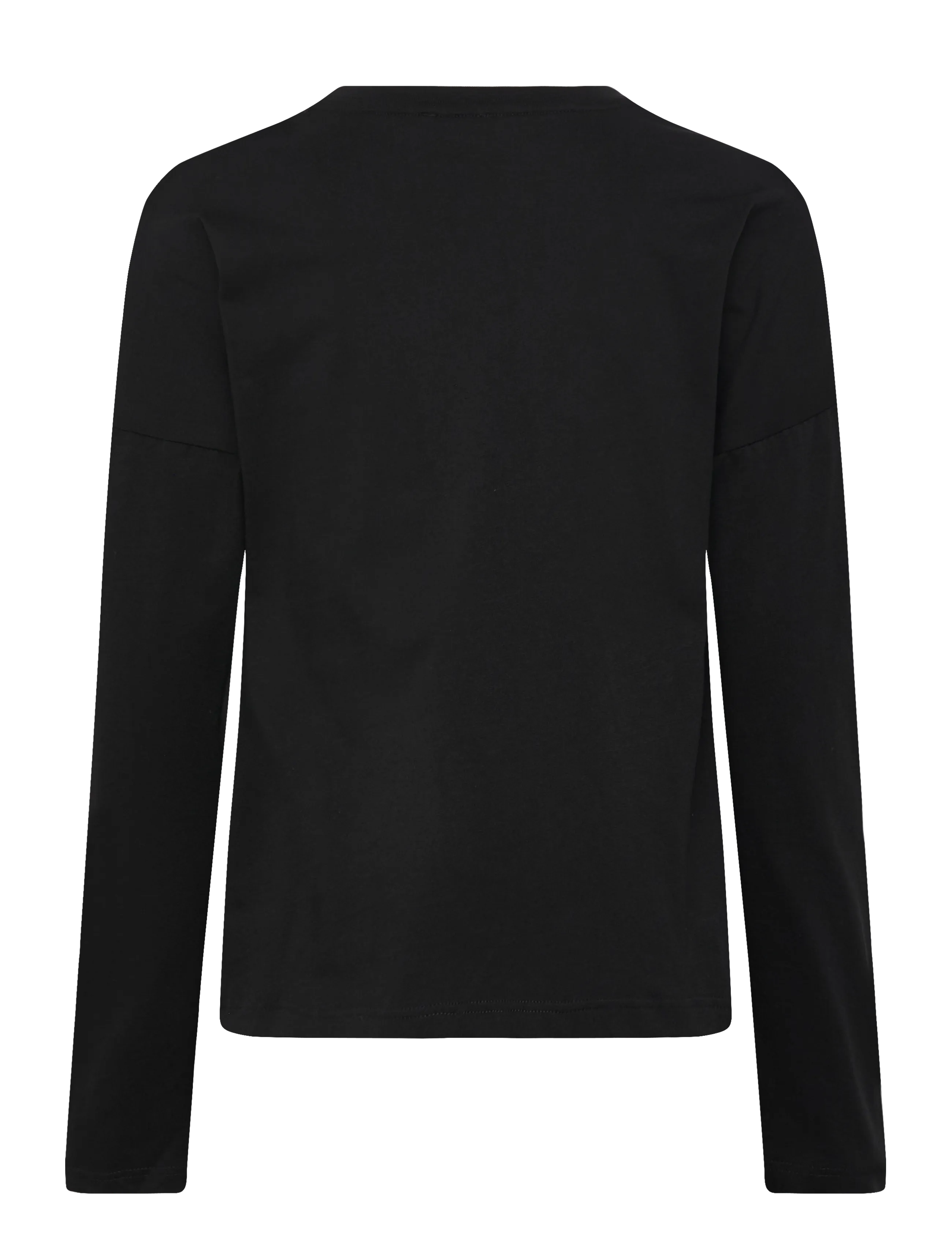 Chloé - Logo Long Sleeve Top - langærmede t-shirts - black - 1