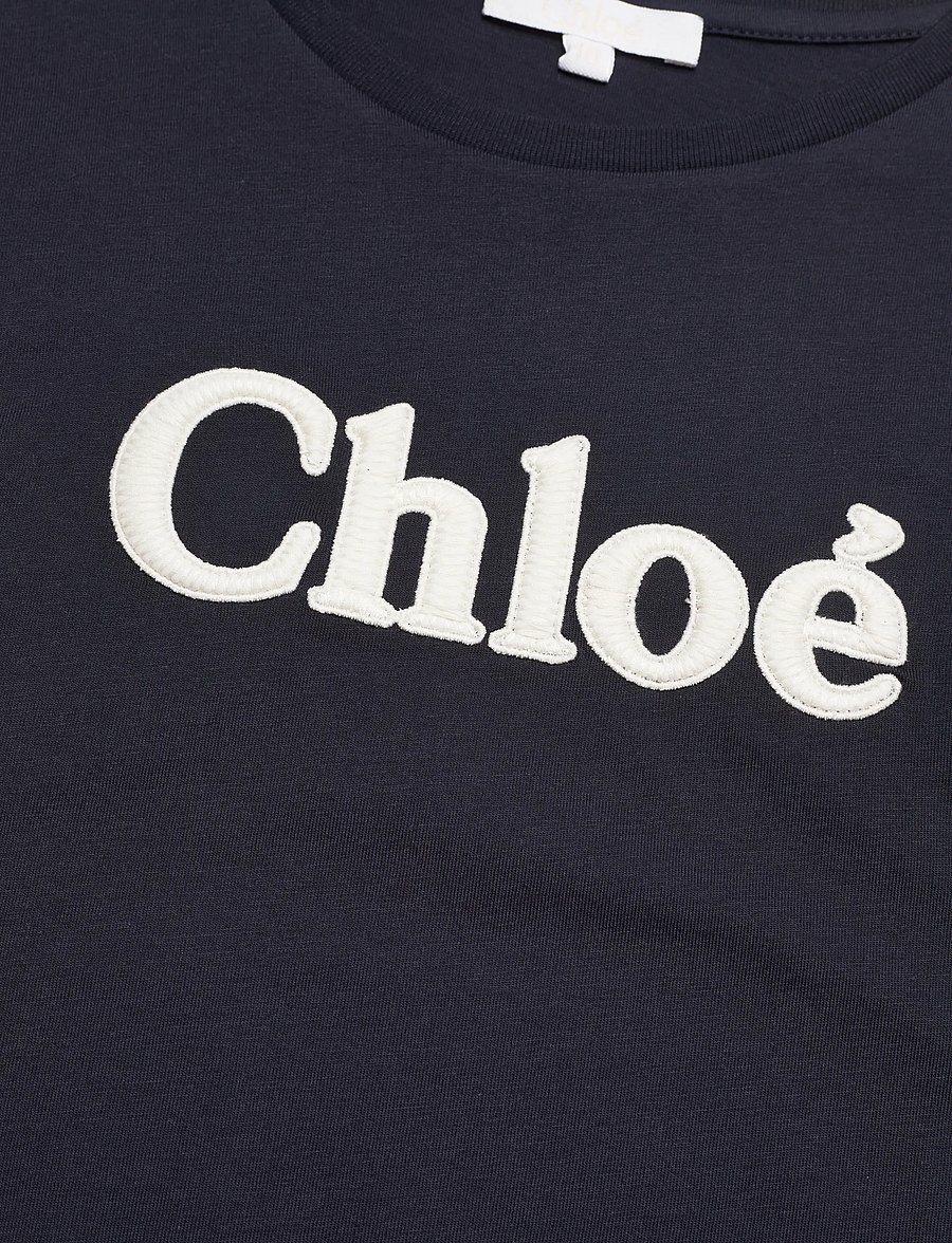 Chloé - Logo Short-sleeved T-shirt - kurzärmelige - black - 2