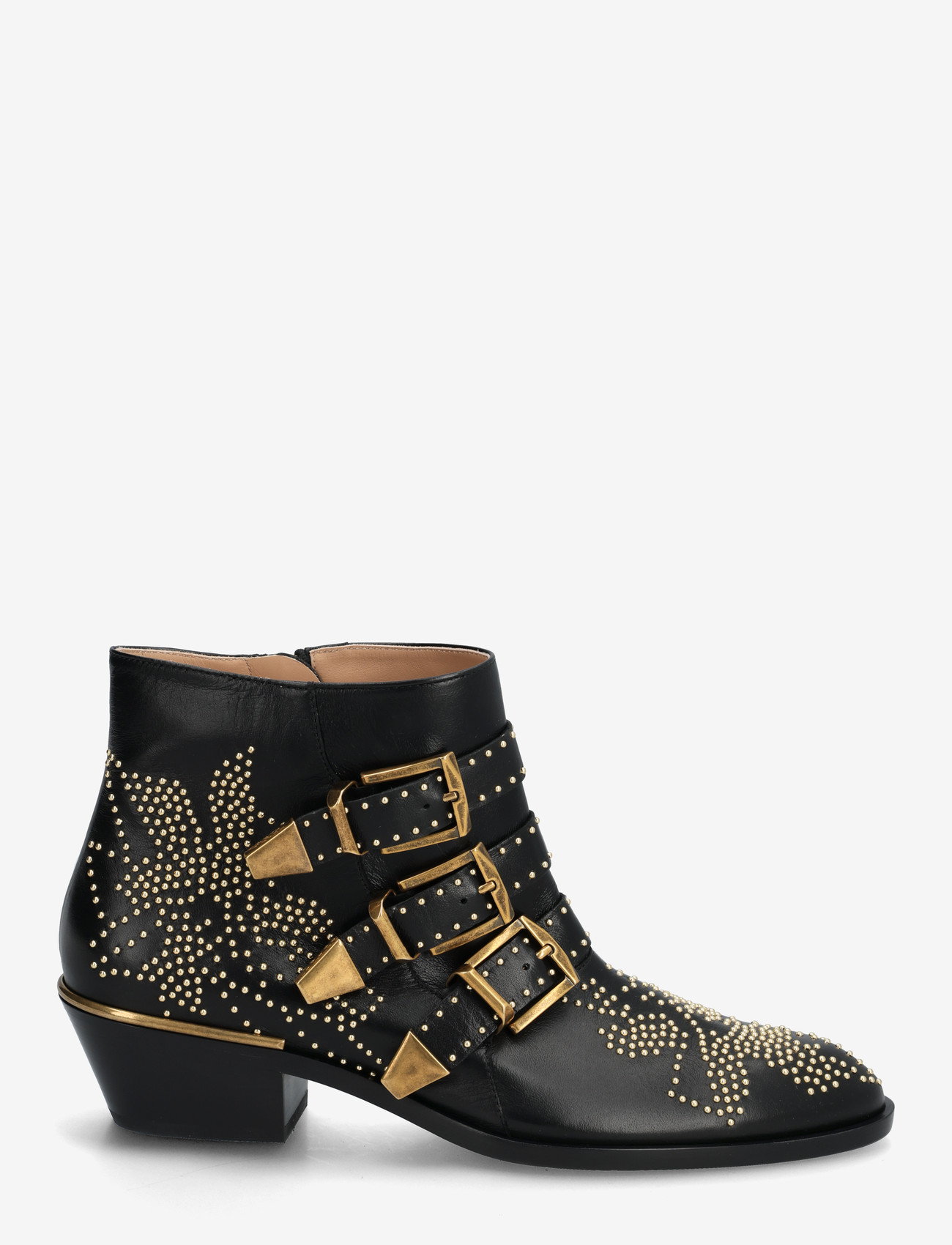 Chloé - Susanna studded leather ankle boots - støvletter - black - 1