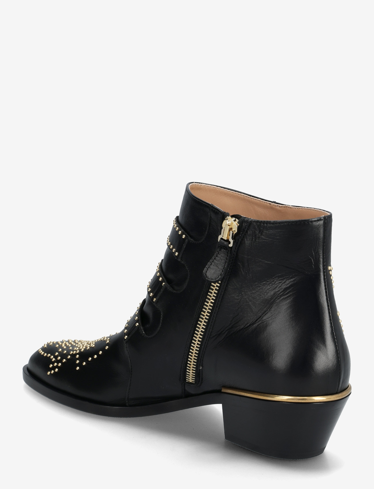 Chloé - Susanna studded leather ankle boots - støvletter - black - 2