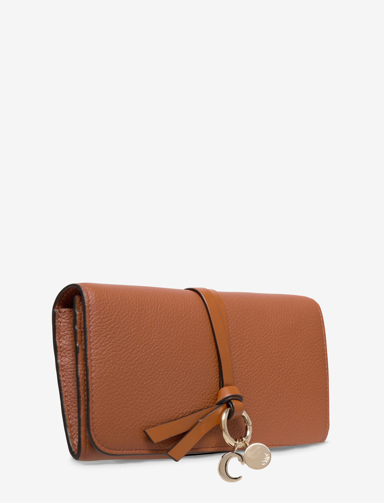 Chloé - Leather Bifold Long Wallet - portemonnaies - brown - 2