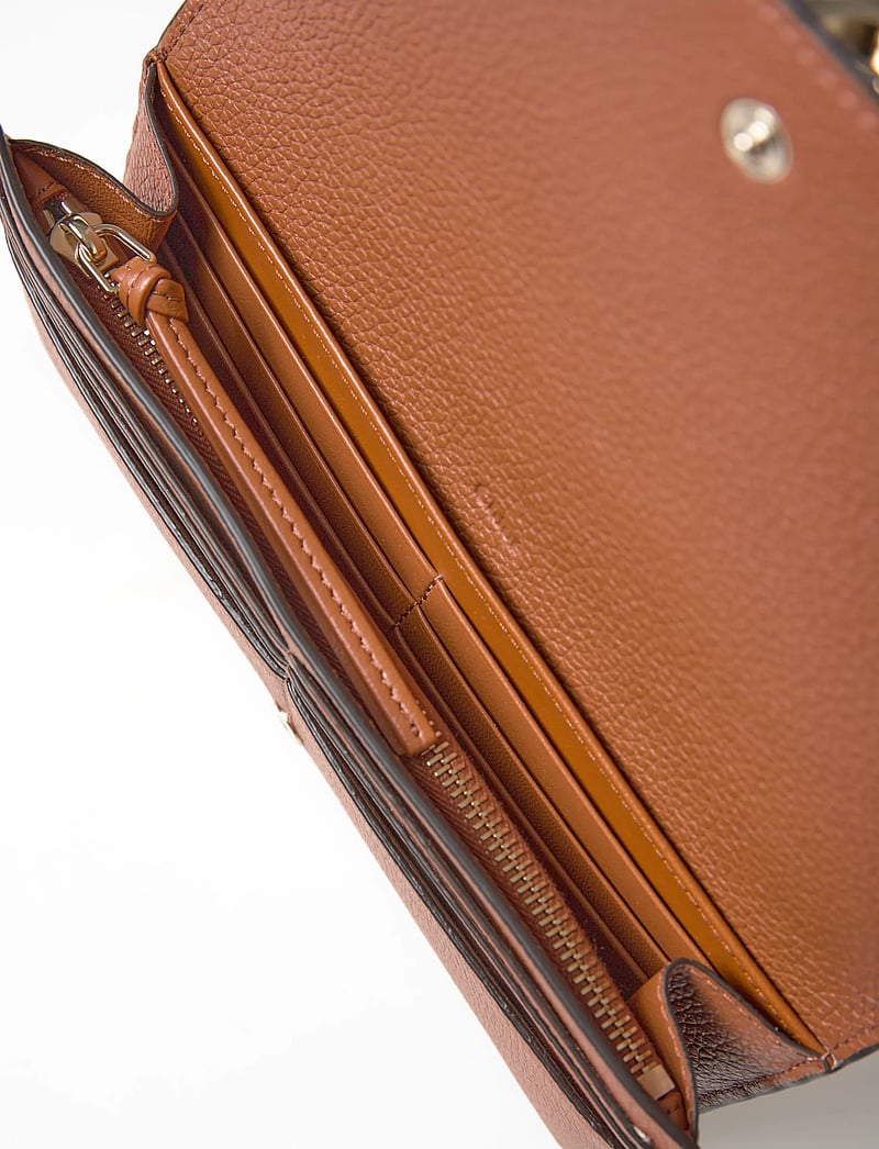 Chloé - Leather Bifold Long Wallet - portemonnaies - brown - 4