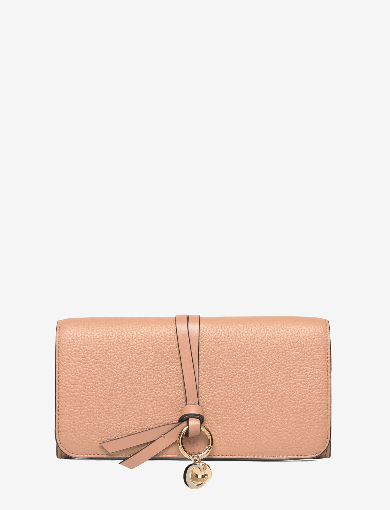 Chloé - Leather Bifold Long Wallet - portemonnaies - beige - 0