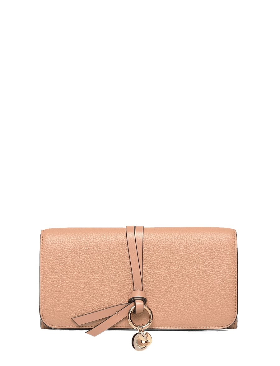 Chloé - Leather Bifold Long Wallet - portemonnaies - beige - 0
