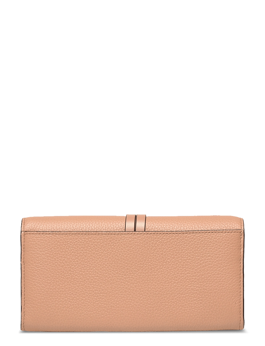 Chloé - Leather Bifold Long Wallet - portemonnaies - beige - 1