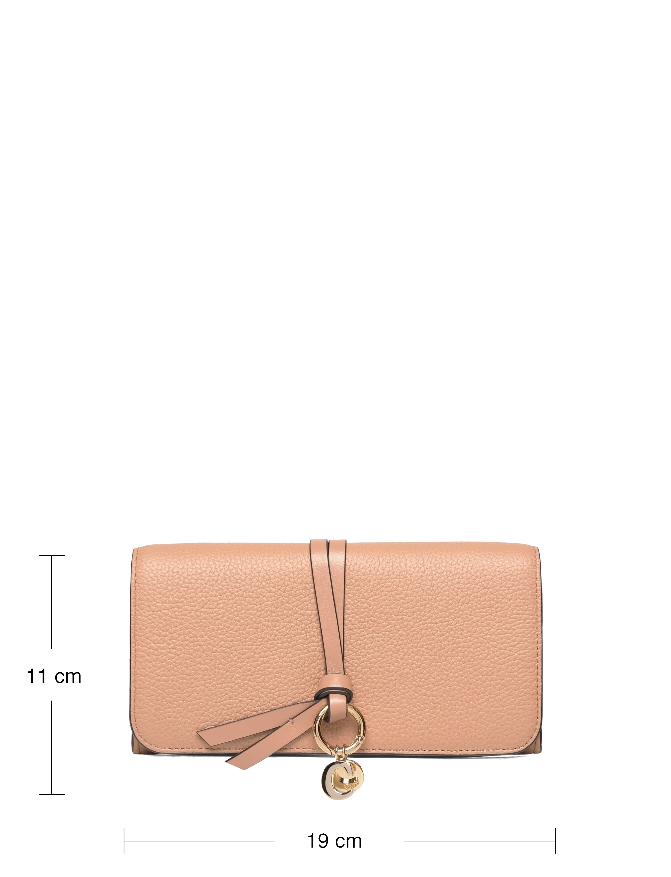 Chloé - Leather Bifold Long Wallet - plånböcker - beige - 3