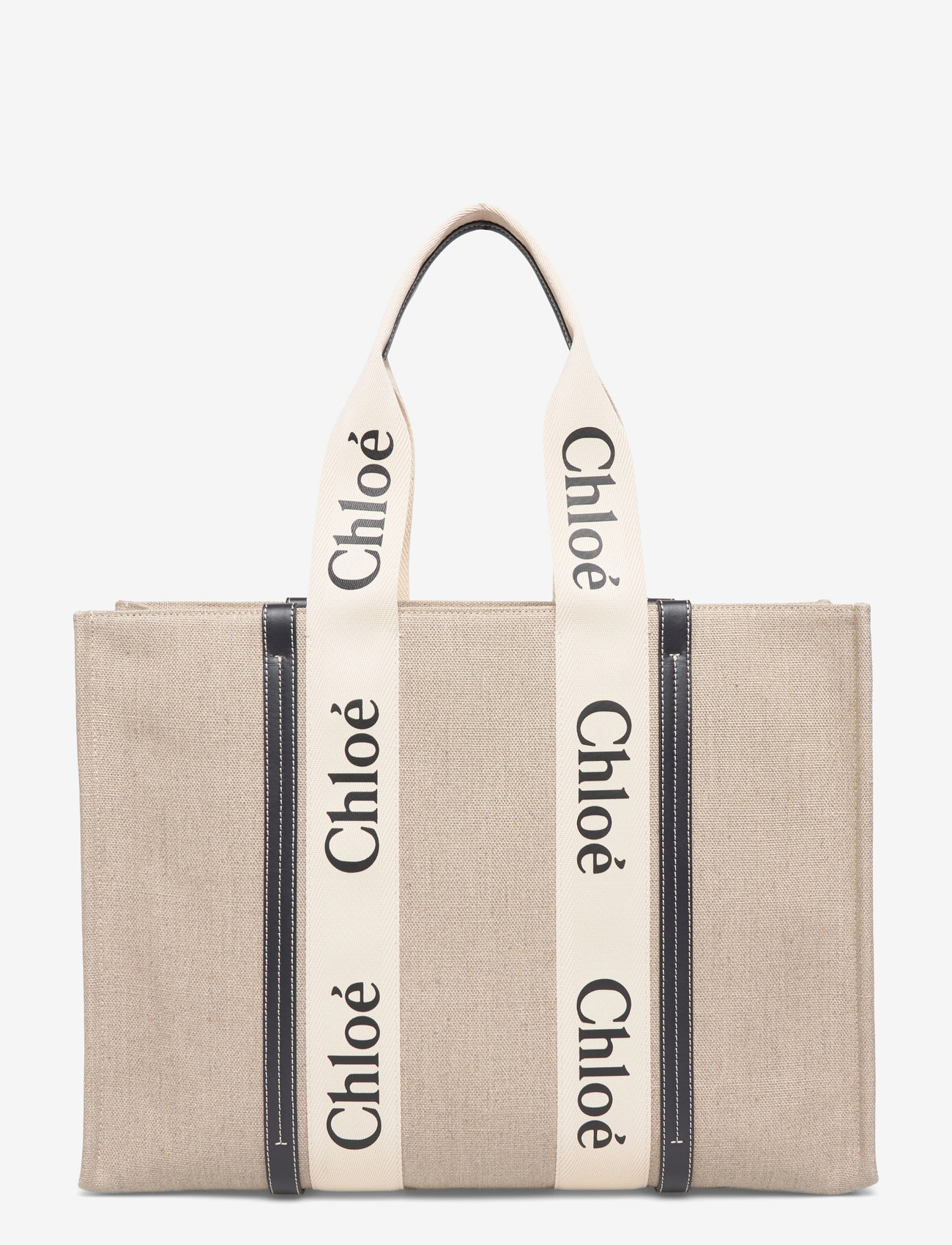 Chloé - Woody Tote Bag - tote bags - beige - 1