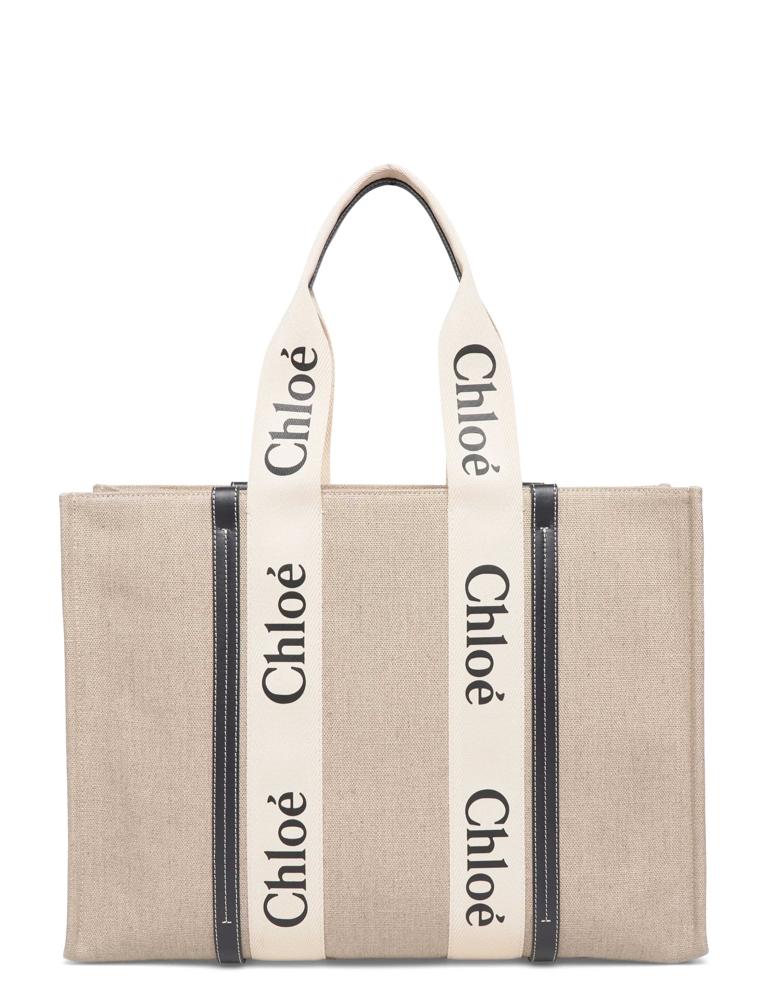 Chloé - Woody Tote Bag - tote bags - beige - 1