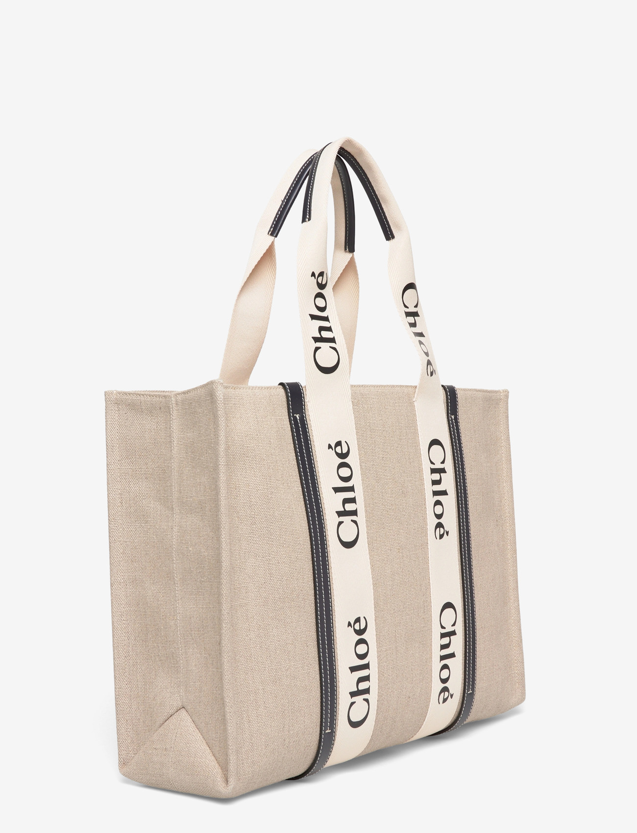Chloé - Woody Tote Bag - tote bags - beige - 2