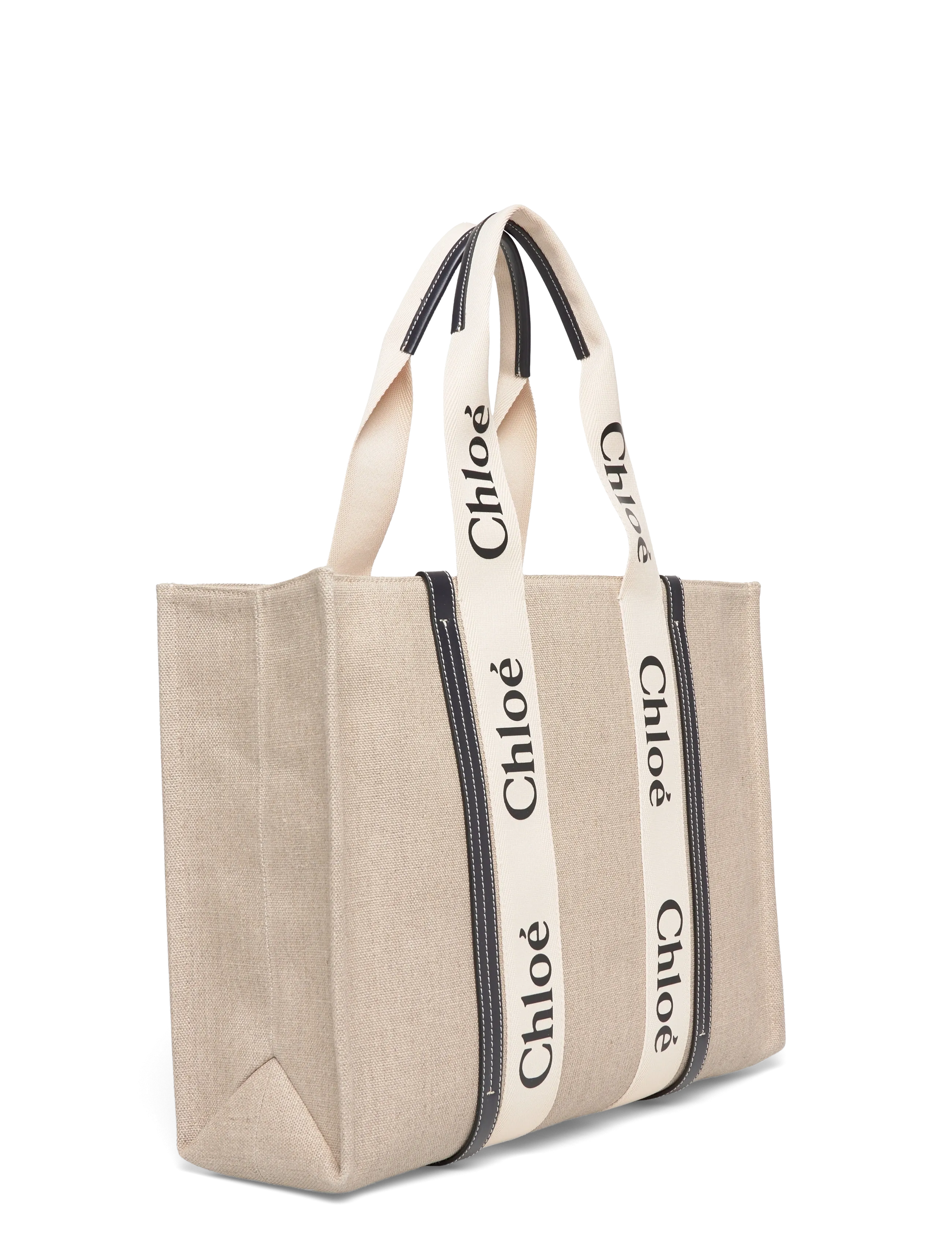 Chloé - Woody Tote Bag - tote bags - beige - 2
