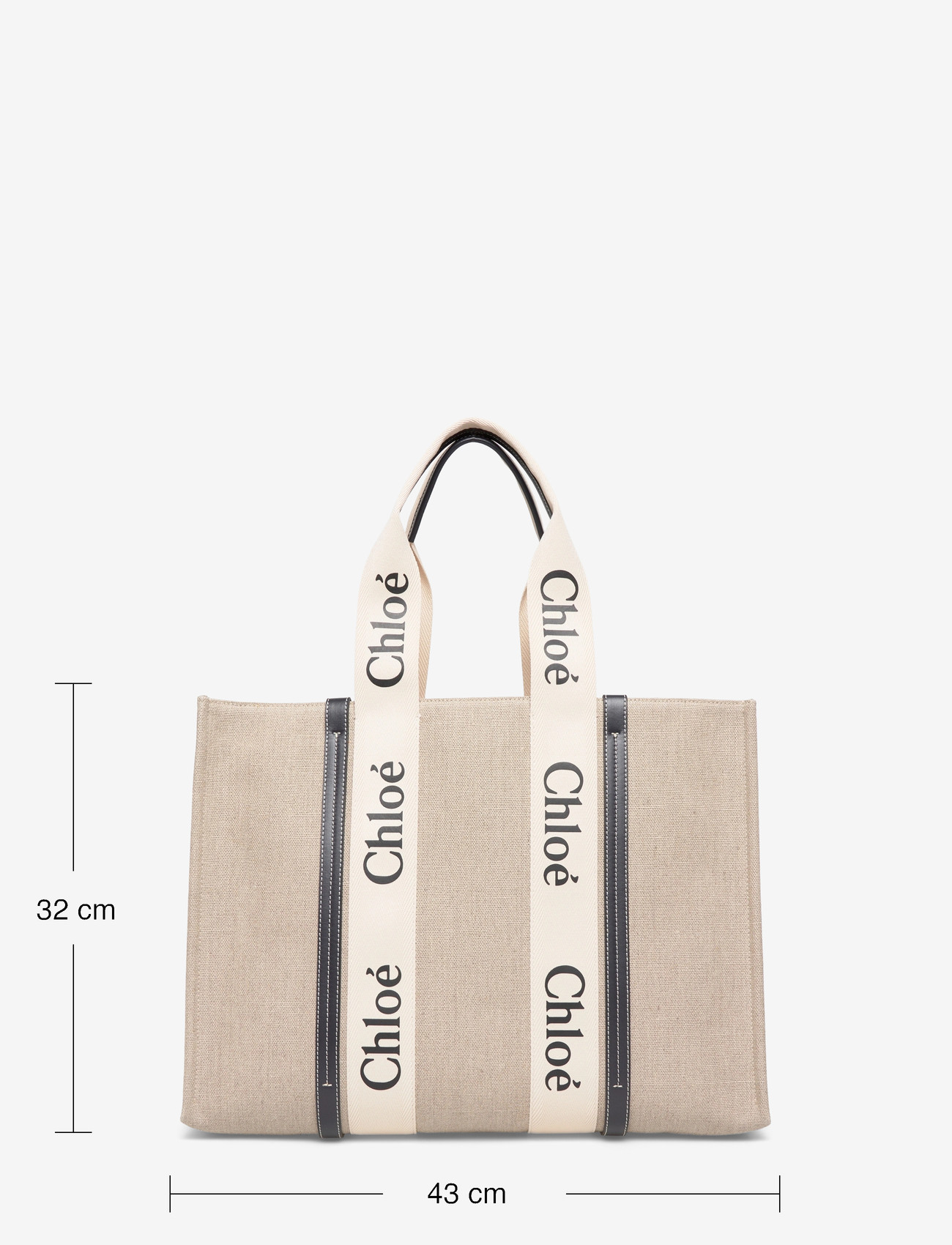 Chloé - Woody Tote Bag - tote bags - beige - 3