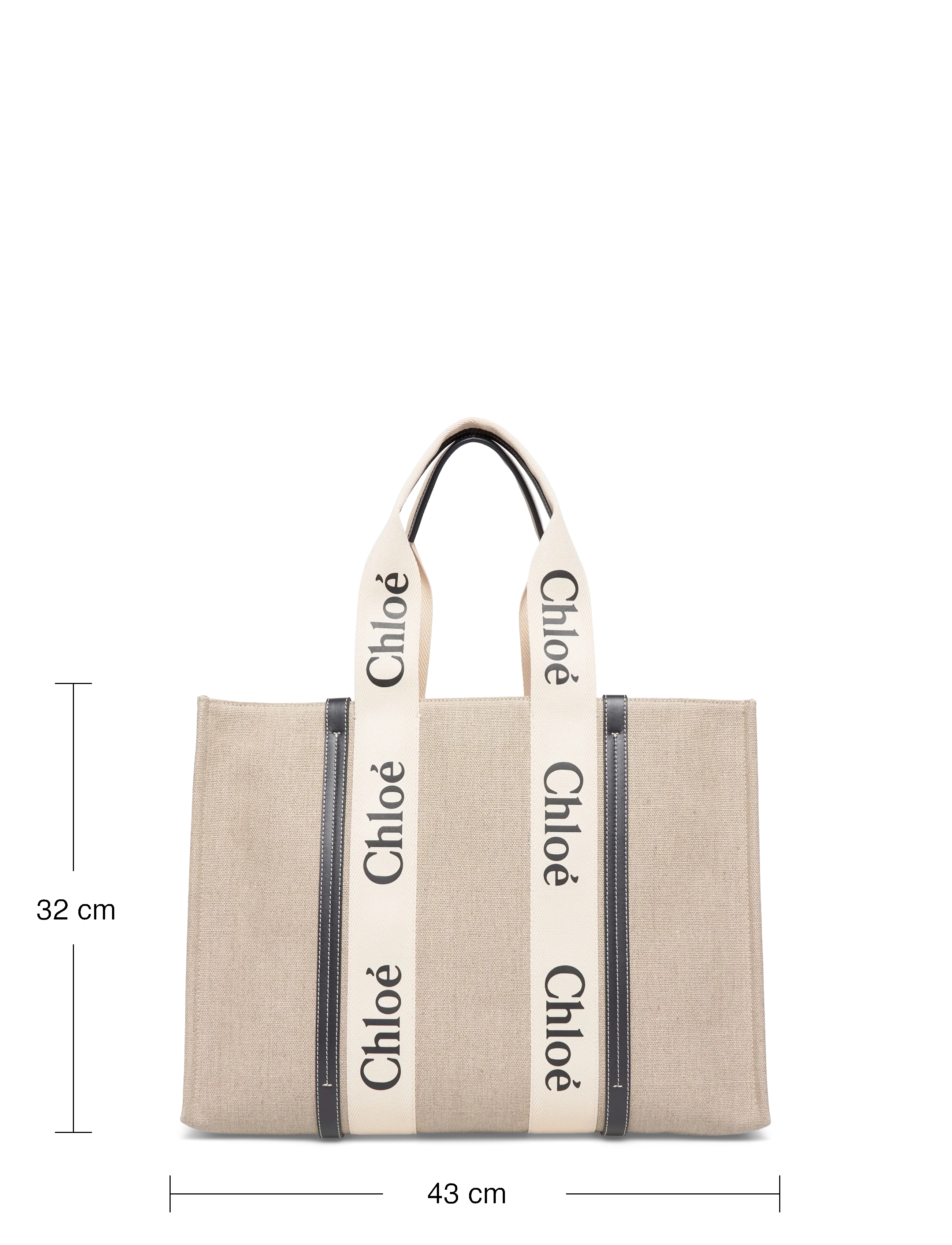 Chloé - Woody Tote Bag - tote bags - beige - 3