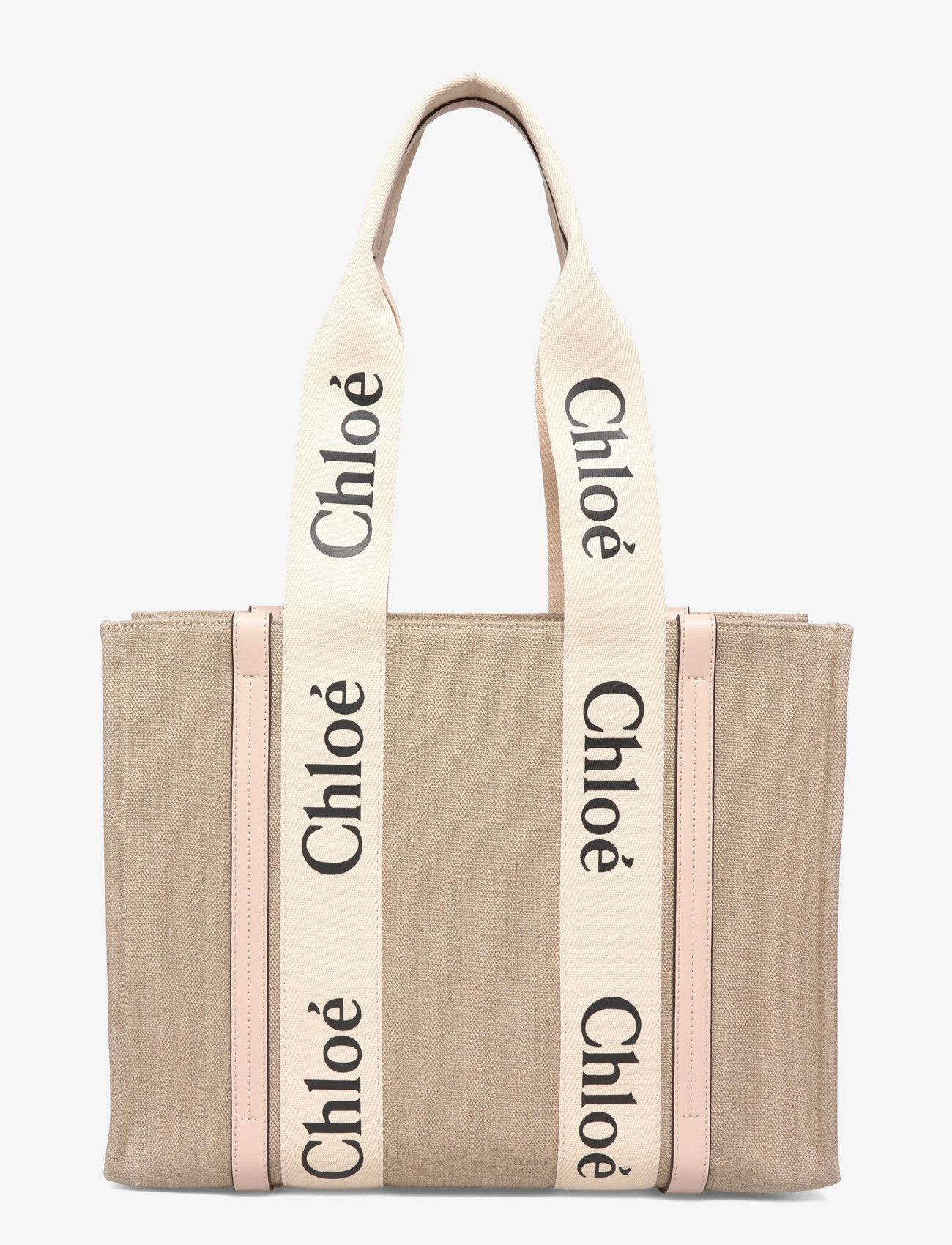 Chloé - Woody Tote Bag - tote bags - beige - 1